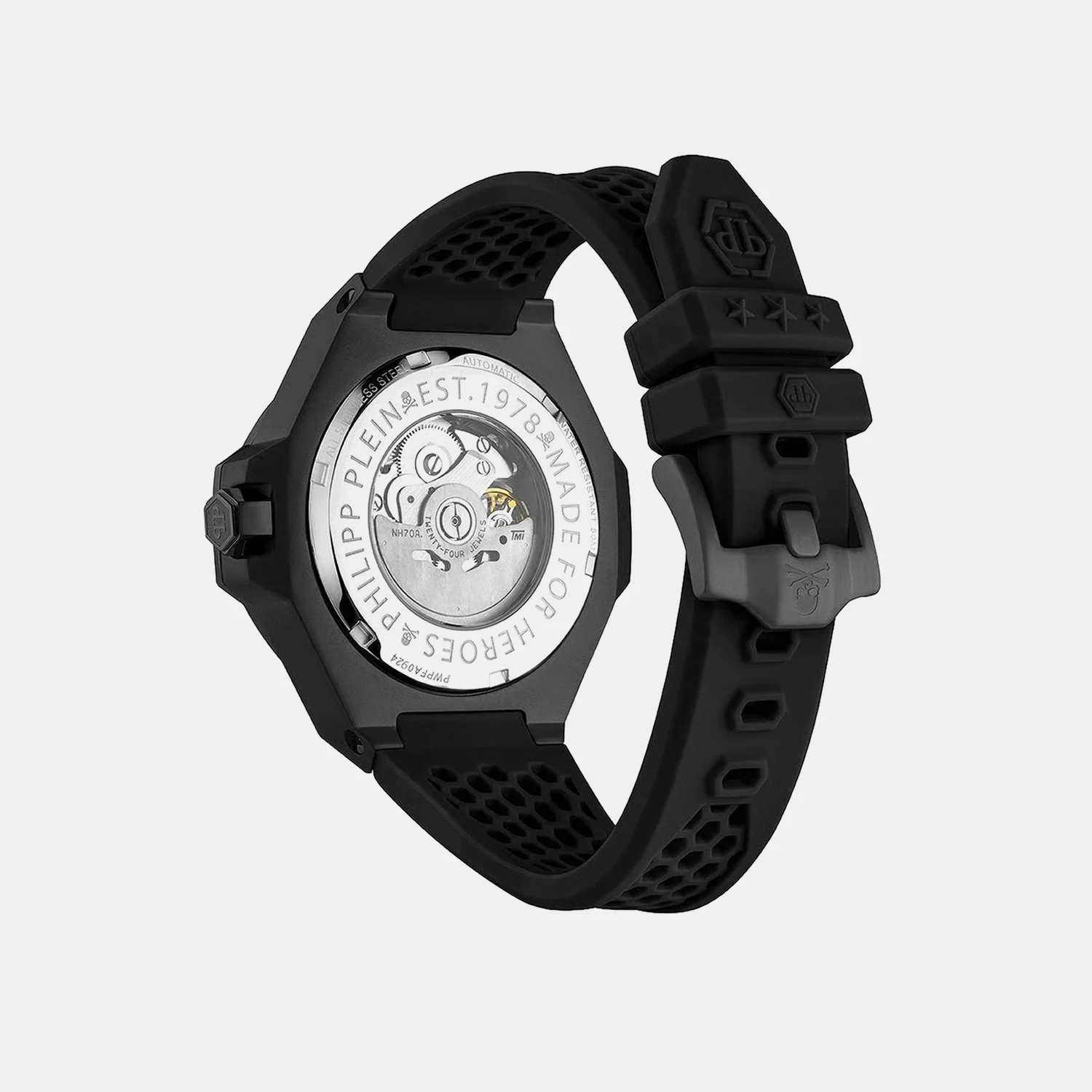Men Quartz Black Dial Analog Silicone Watch PWPFA0924 - Image 3