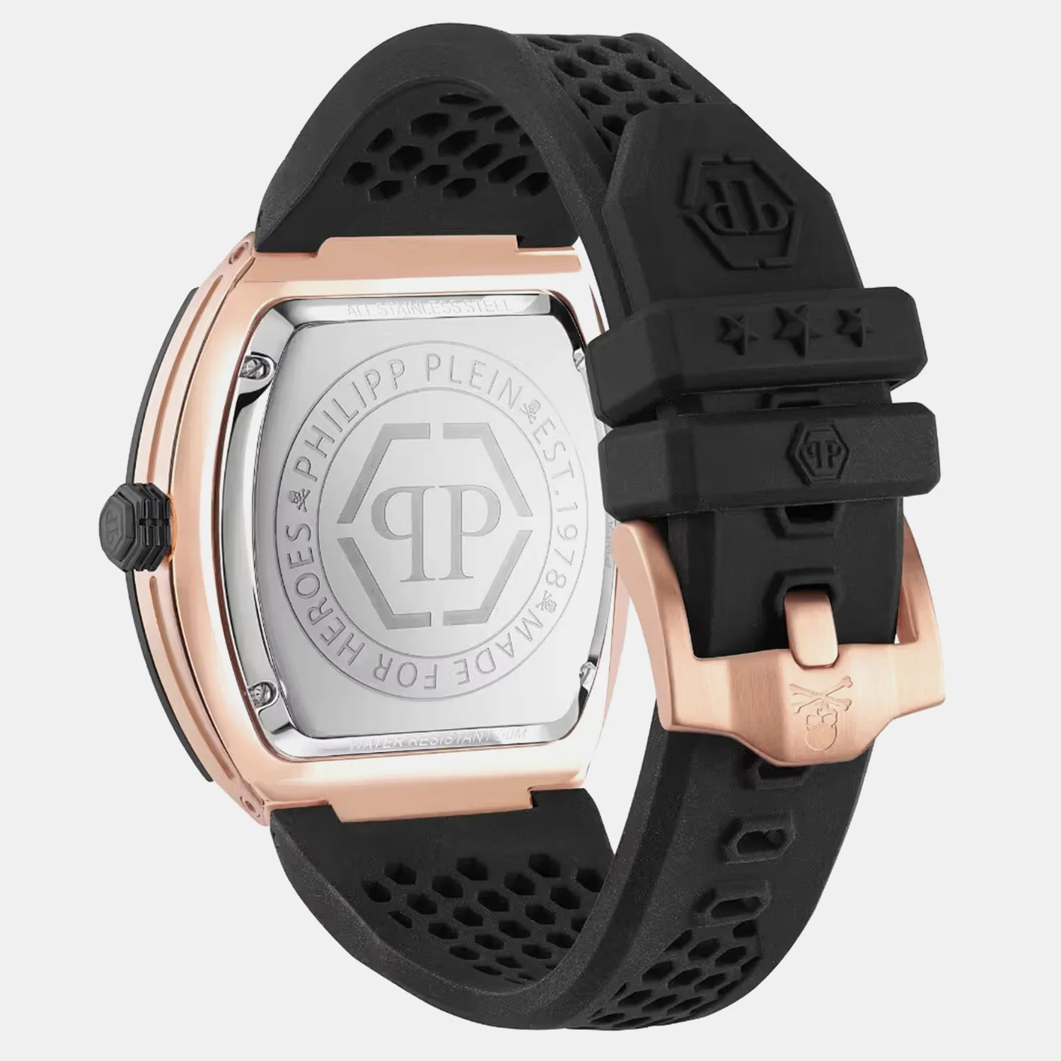 Men Quartz Black Dial Analog Silicone Watch PWPUA0124 - Image 3
