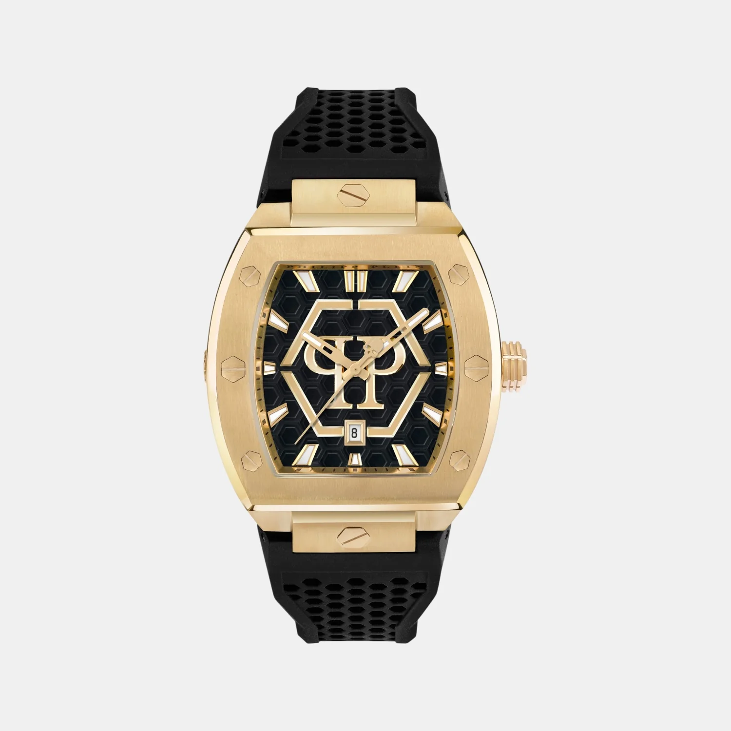 Men Quartz Black Dial Analog Silicone Watch PWPUA0424 - Image 2