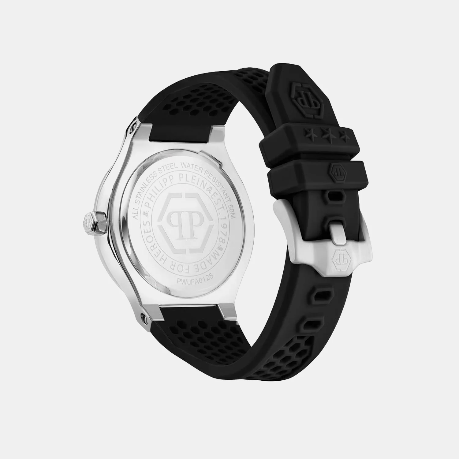 Men Quartz Black Dial Analog Silicone Watch PWUFA0125 - Image 3