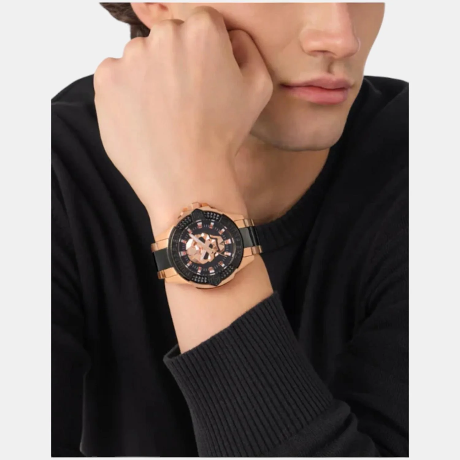 Men Quartz Black Dial Analog Stainless Steel Watch PWAAA3125 - Image 5