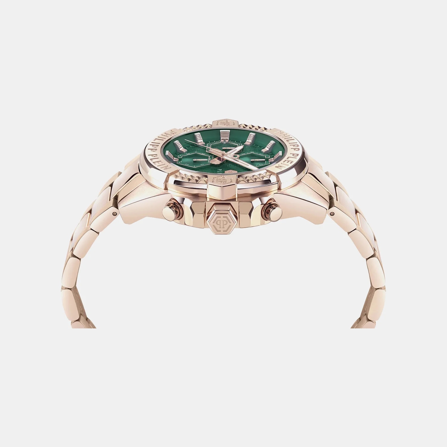 Men Quartz Green Dial Chronograph Metal Watch PWWFA0625 - Image 2
