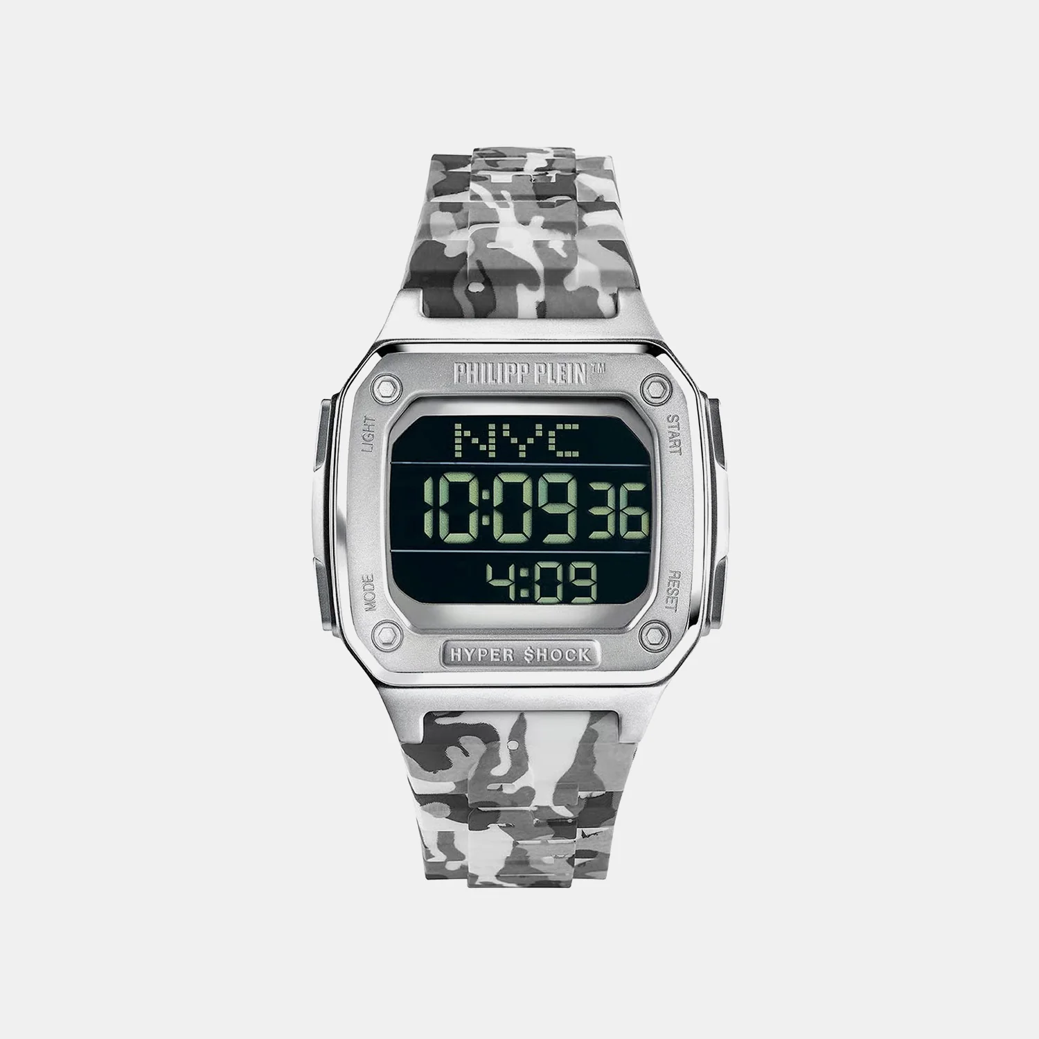 Unisex Quartz Black Dial Digital Silicone Watch PWHAA1522