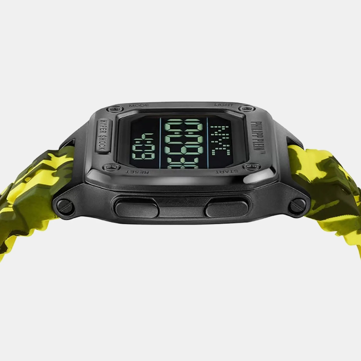 Unisex Quartz Black Dial Digital Silicone Watch PWHAA1722 - Image 2