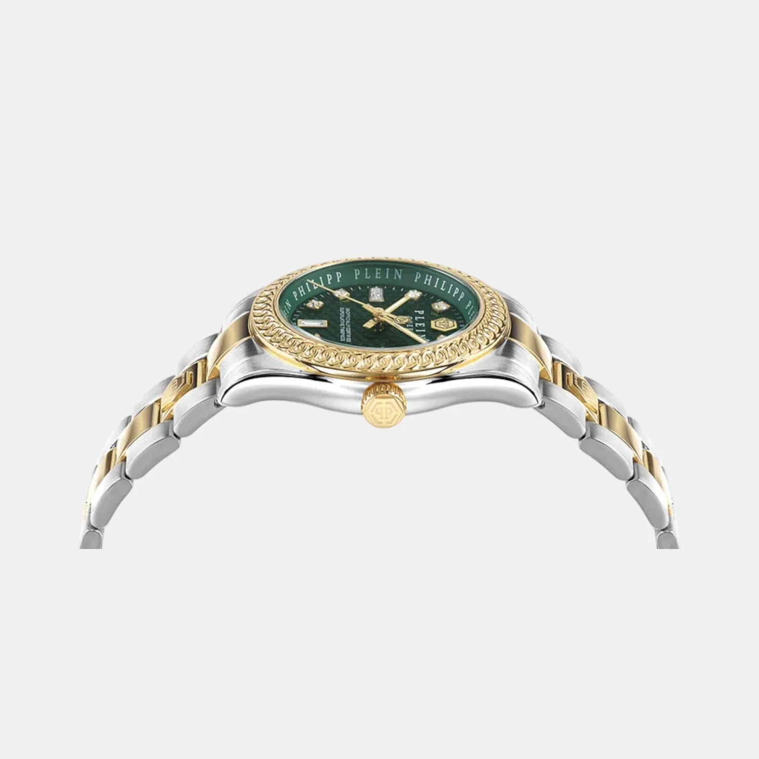 Women Quartz Green Dial Analog Stainless Steel Watch PWDAA0421 - Image 3