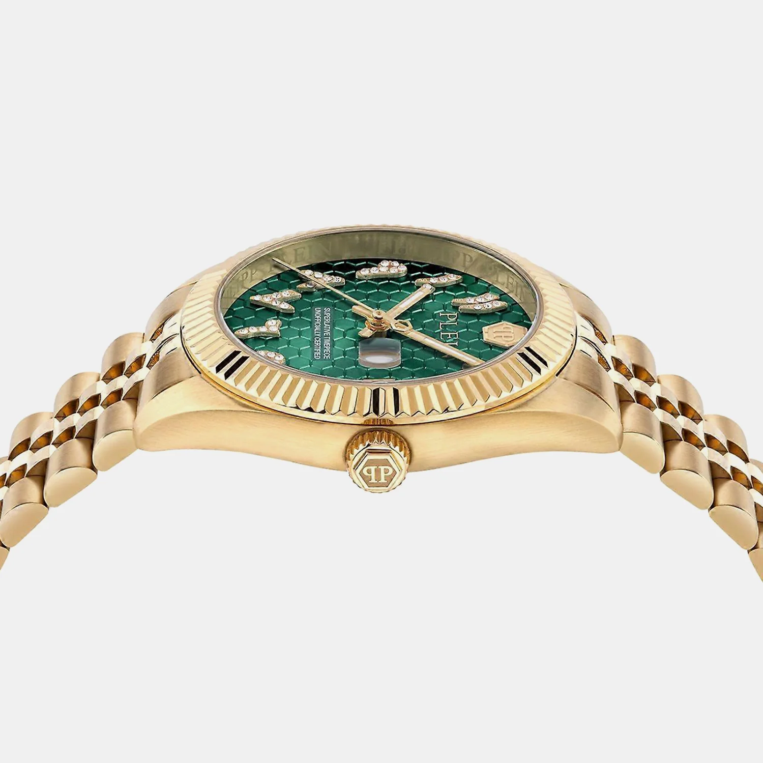 Women Quartz Green Dial Analog Stainless Steel Watch PWYFA0626 - Image 2