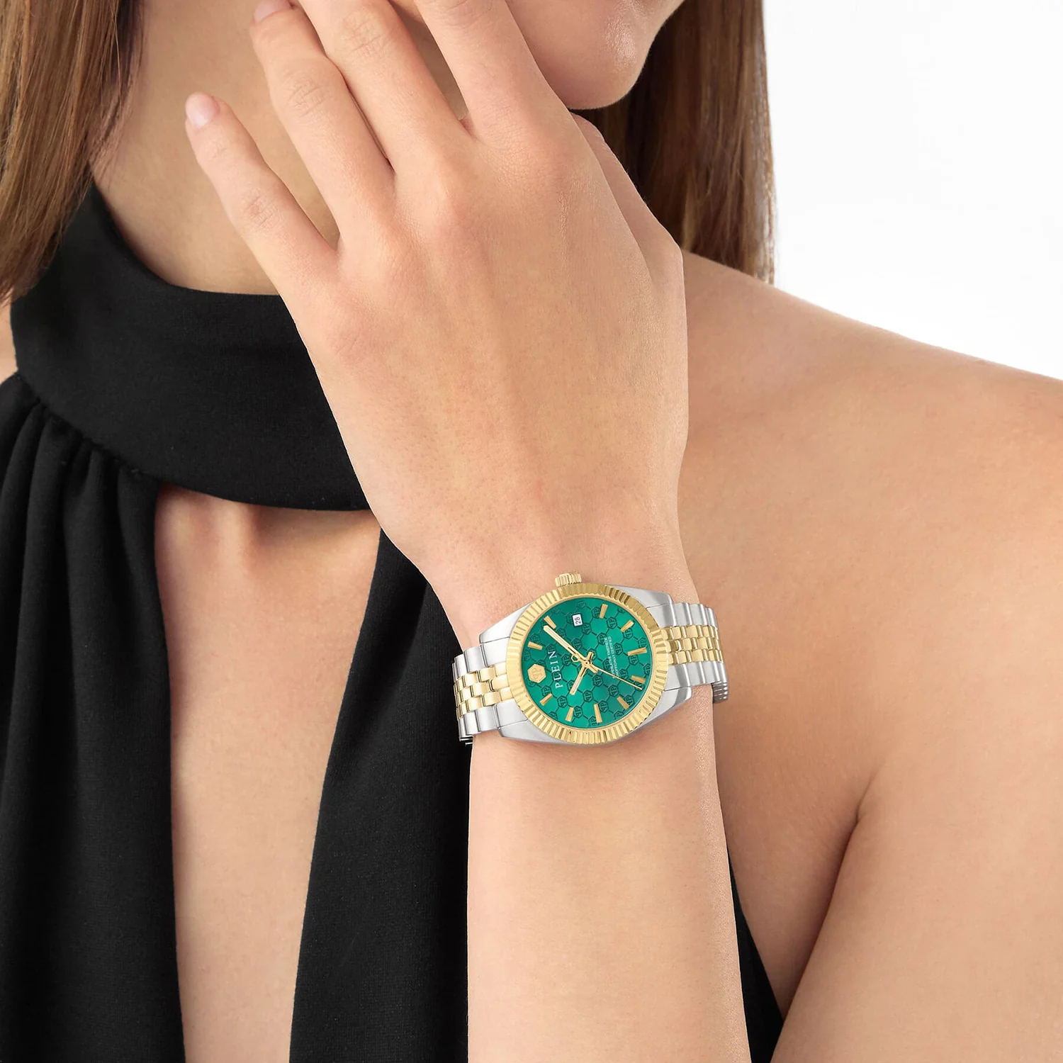 Women Quartz Green Dial Analog Stainless Steel Watch PWYFA0926 - Image 2