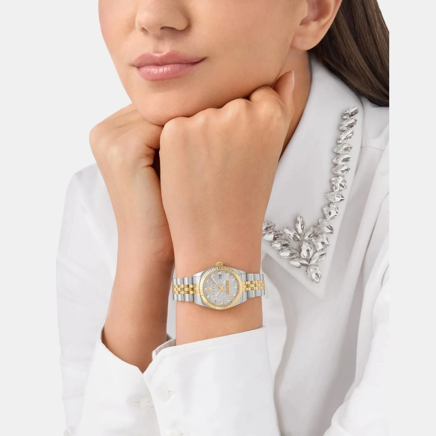 Women Quartz Grey Dial Analog Stainless Steel Watch PWNFA0425 - Image 4