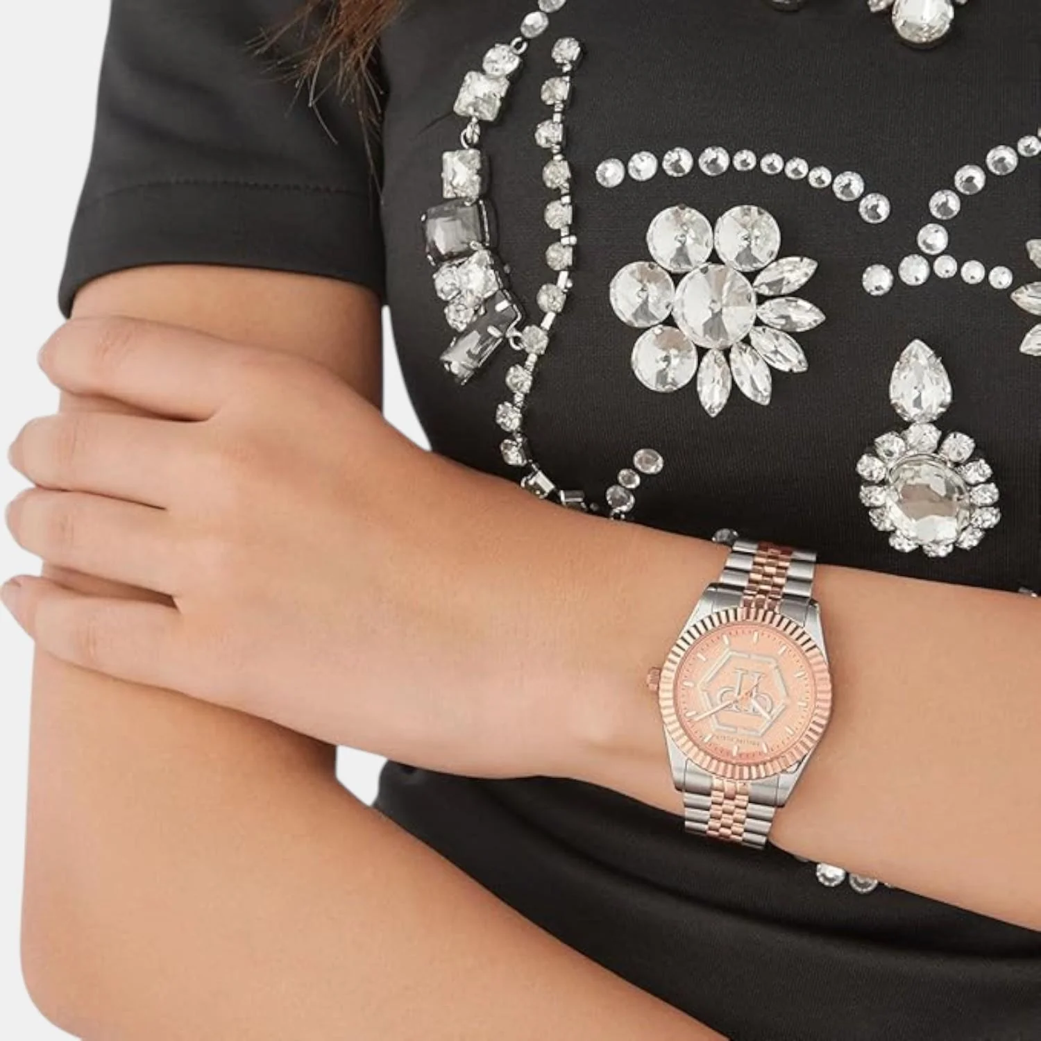 Women Quartz Rose Gold Dial Analog Stainless Steel Watch PW2BA0423 - Image 5
