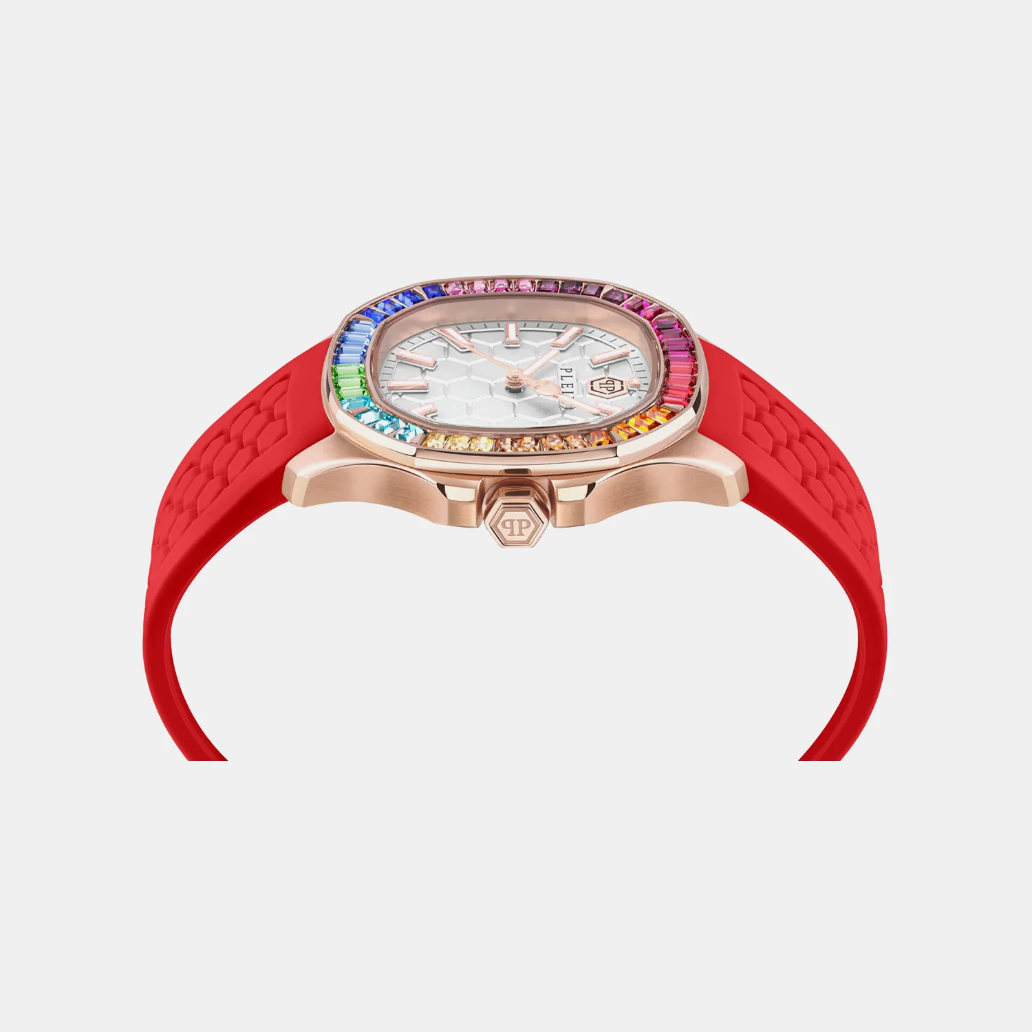Women Quartz Silver White Dial Analog Silicone Watch PWTAA1024 - Image 2