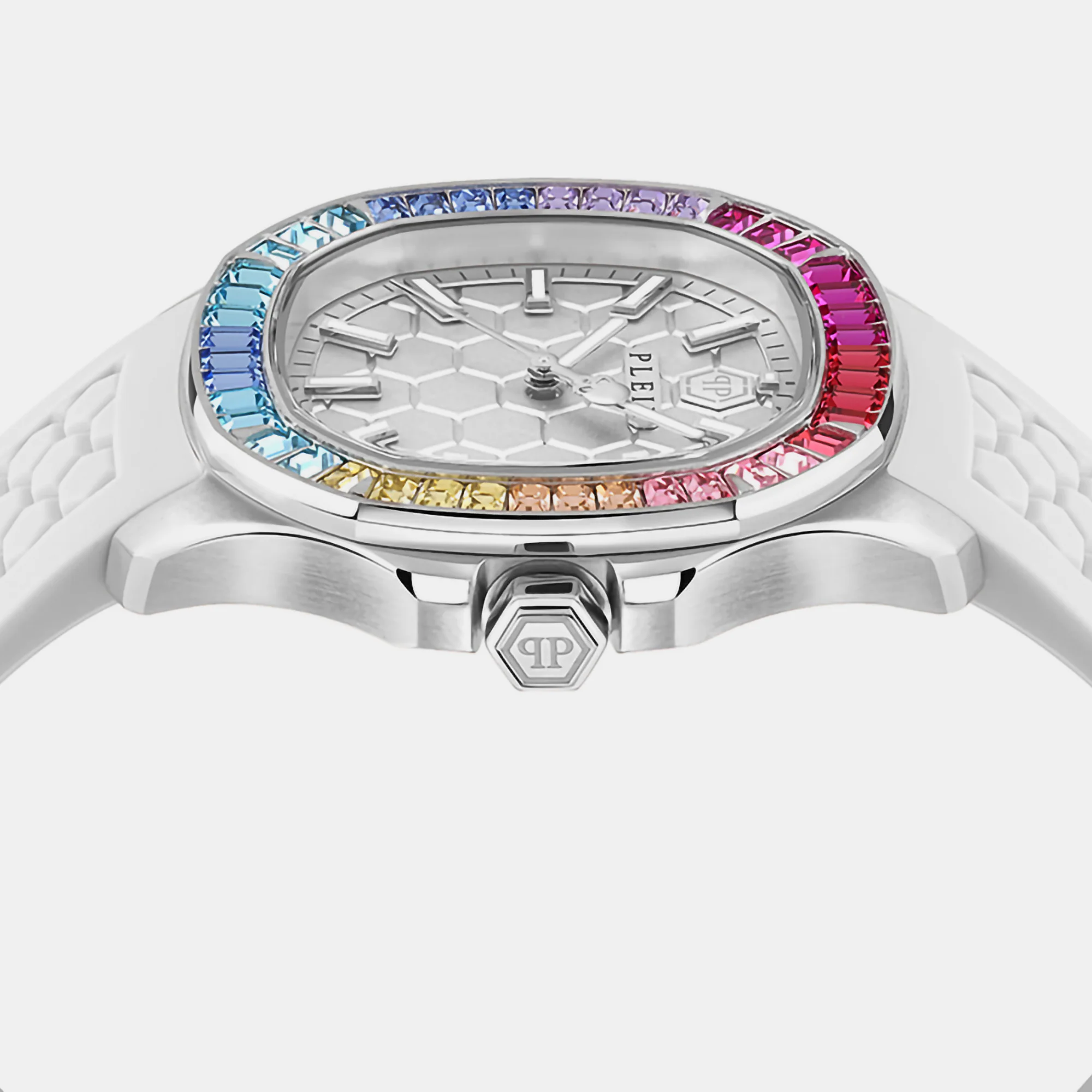 Women Quartz White Dial Analog Silicone Watch PWTAA0223 - Image 2