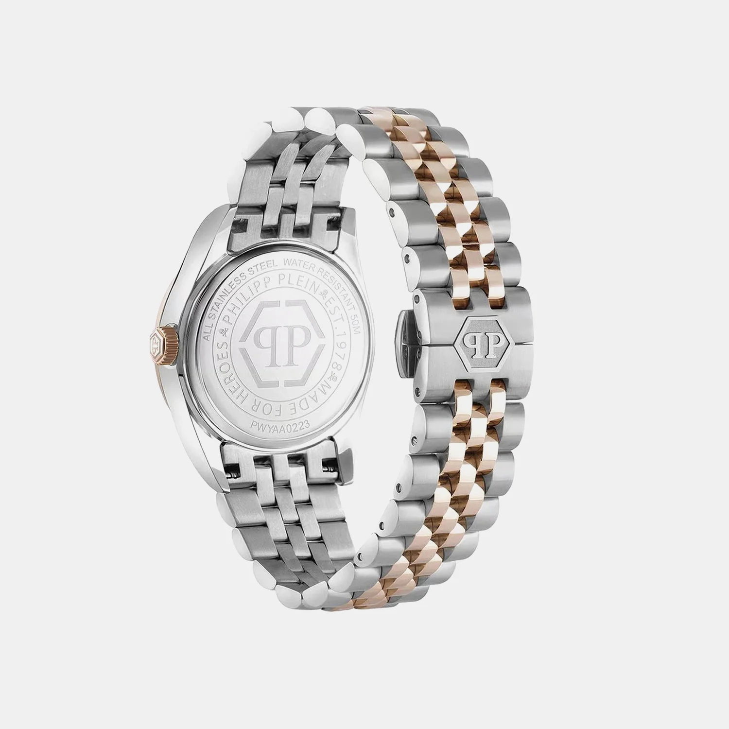 Women Quartz White Dial Analog Stainless Steel Watch PWYAA0223 - Image 2