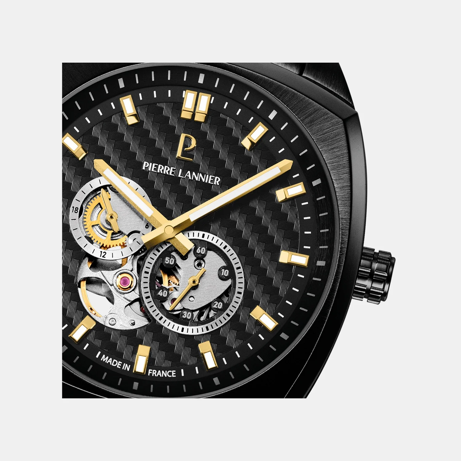 Arcadius Men Automatic Black Dial Analog Stainless Steel Watch 329G439 - Image 2
