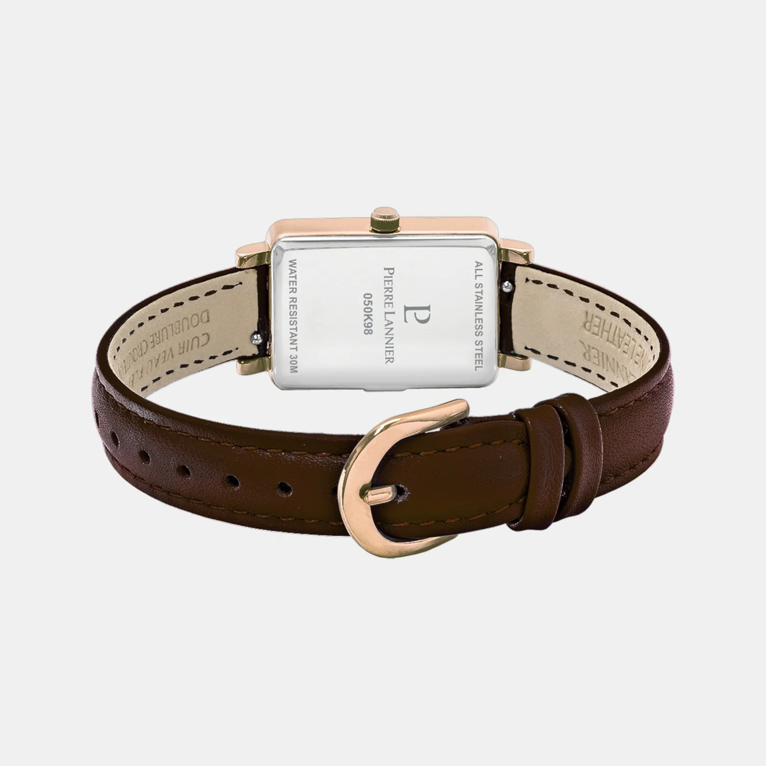 Ariane Women Quartz Brown Dial Analog Leather Watch 050K984 - Image 5