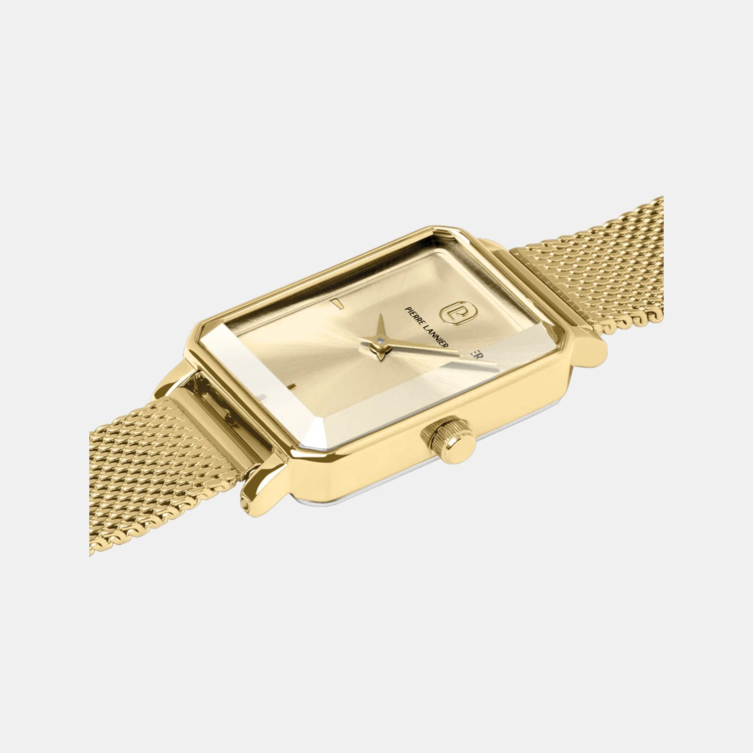 Ariane Women Quartz Gold Dial Analog Mesh Watch 006L542 - Image 3