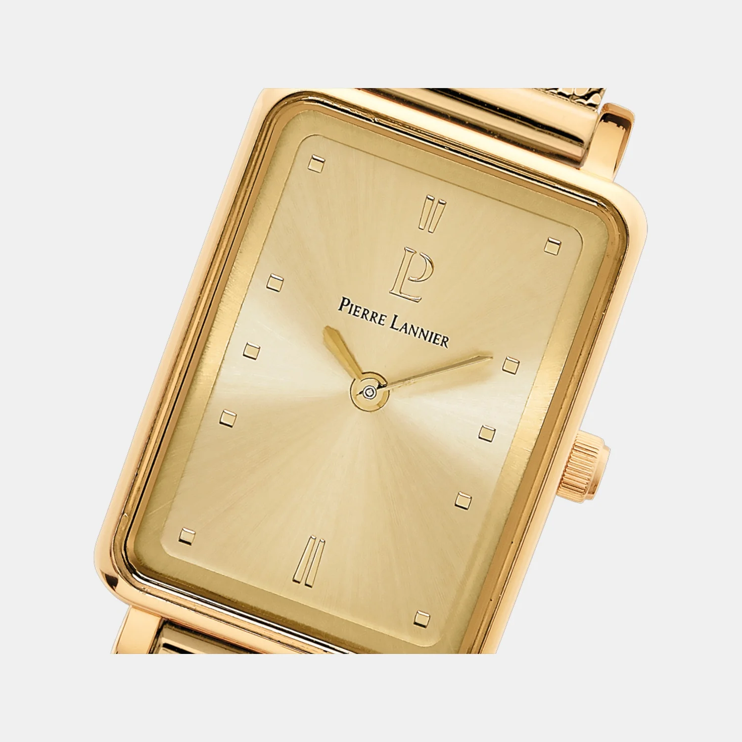 Ariane Women Quartz Gold Dial Analog Mesh Watch 057H542 - Image 2