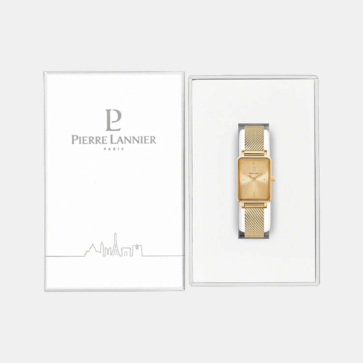 Ariane Women Quartz Gold Dial Analog Mesh Watch 057H542 - Image 5