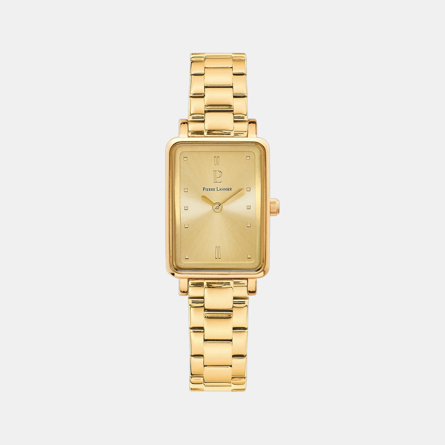 Ariane Women Quartz Gold Dial Analog Stainless Steel Watch 052J542
