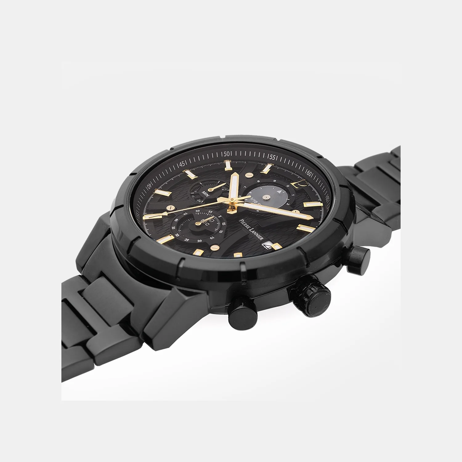 Criterium Men Quartz Black Dial Chronograph Stainless Steel Watch 225H439 - Image 2