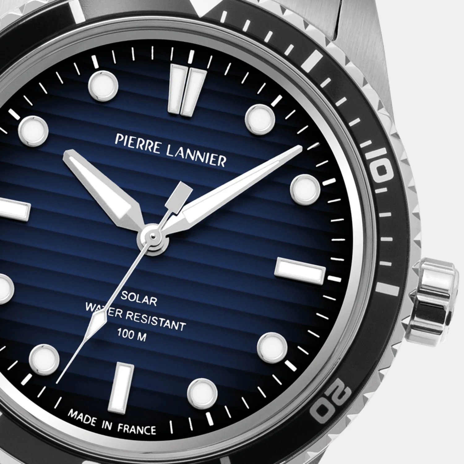 Inti Men Solar Blue Dial Analog Stainless Steel Watch 244H161 - Image 3