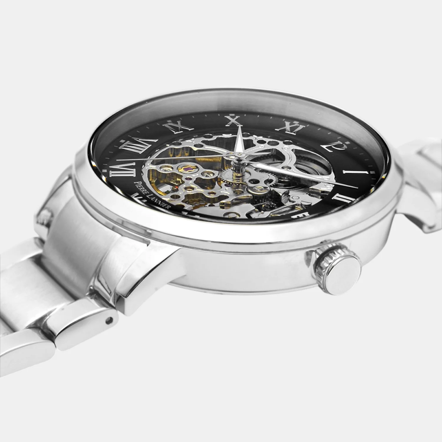 Men Automatic Black Dial Analog Stainless Steel Watch 317B131 - Image 3