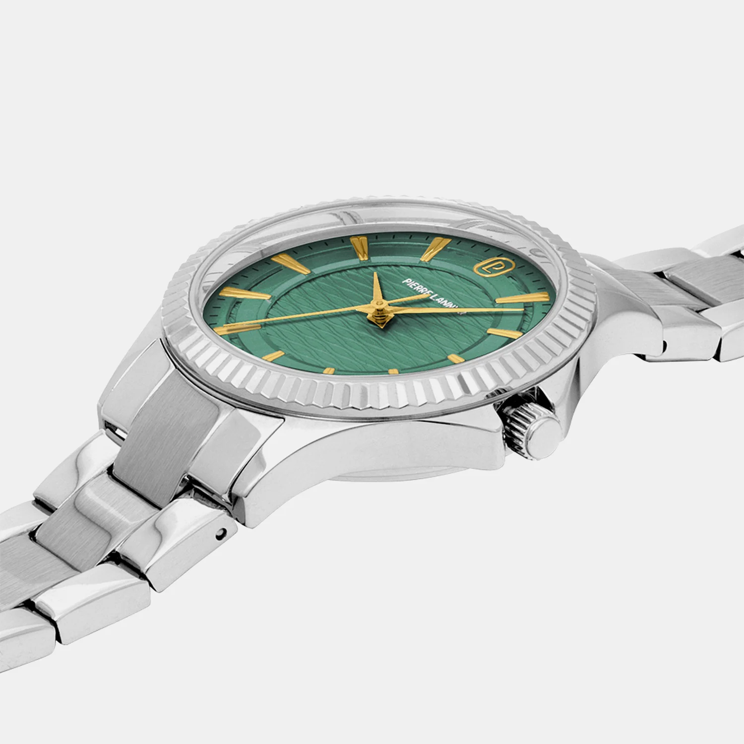 Metropolitain Women Quartz Green Dial Analog Stainless Steel Watch 017G671 - Image 4