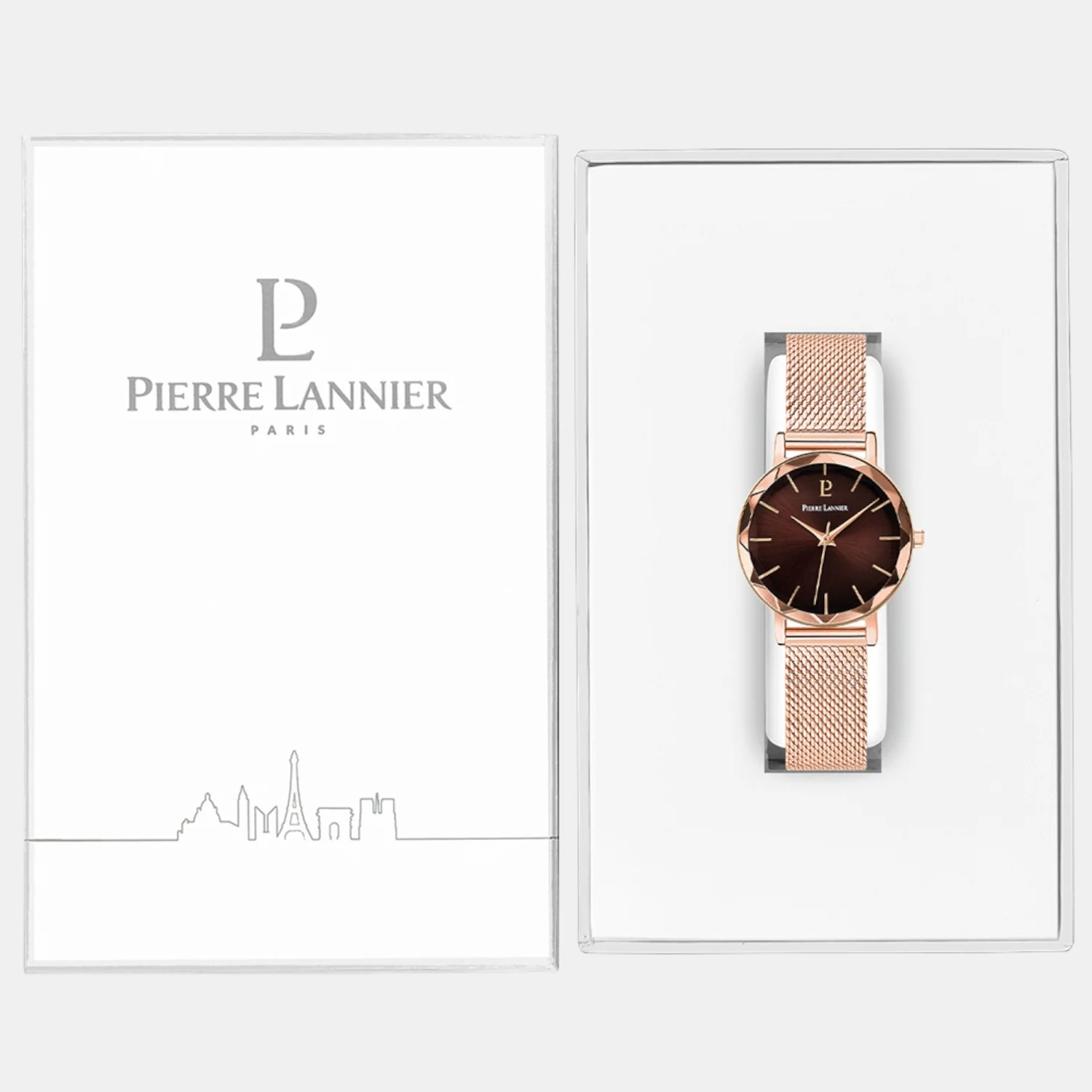 Multiples Women Quartz Brown Dial Analog Mesh Watch 010P988 - Image 6