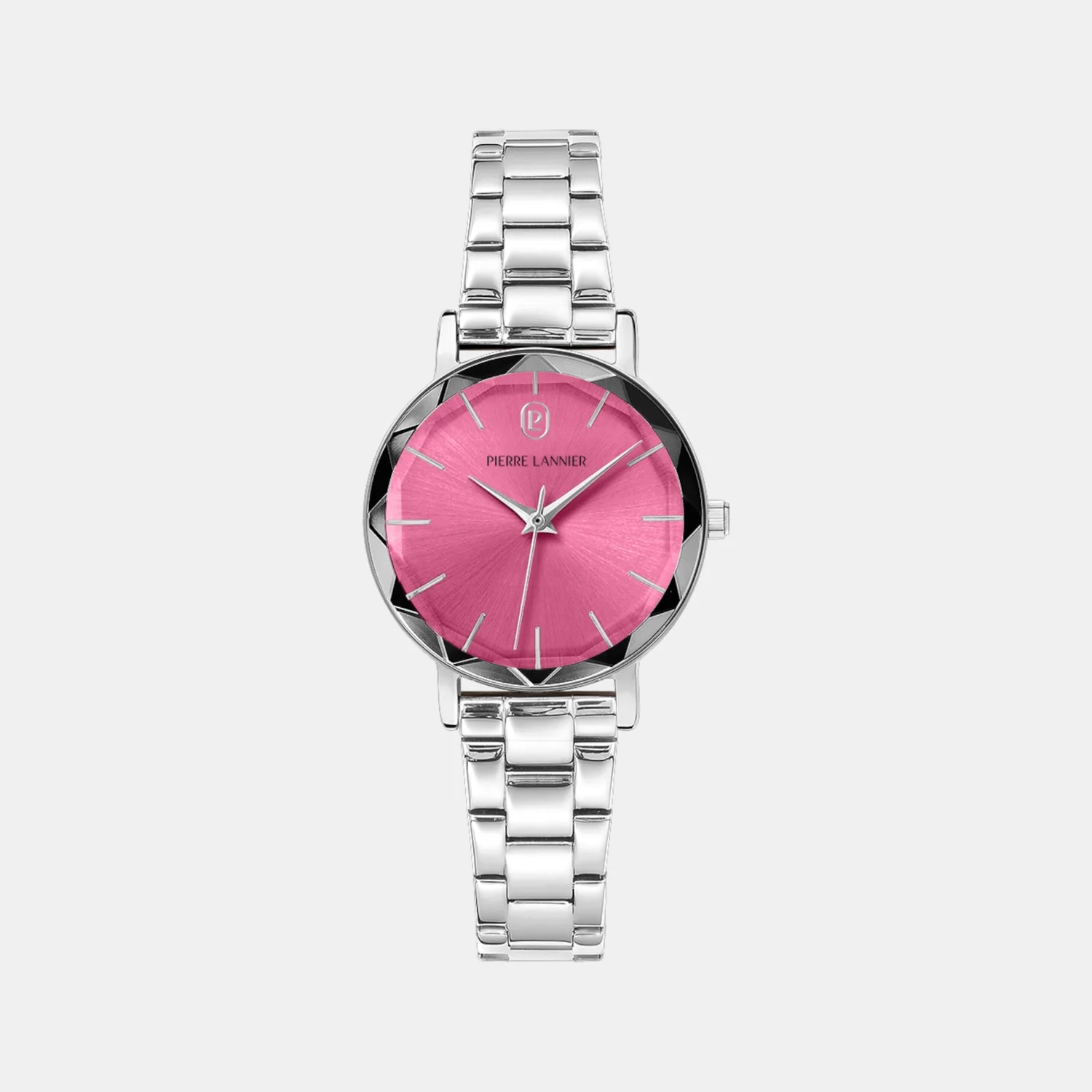 Multiples Women Quartz Rose Dial Analog Stainless Steel Watch 011L651 - Image 2