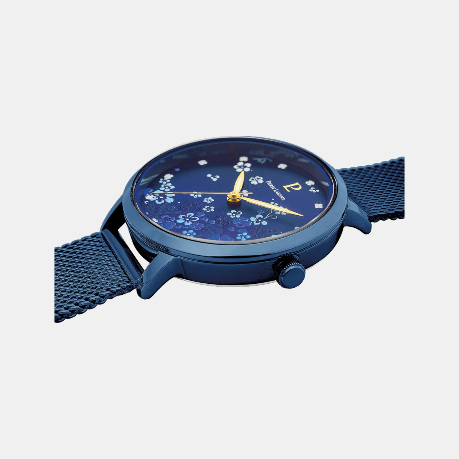 Tallia Women Quartz Blue Dial Analog Mesh Watch 063G869 - Image 3