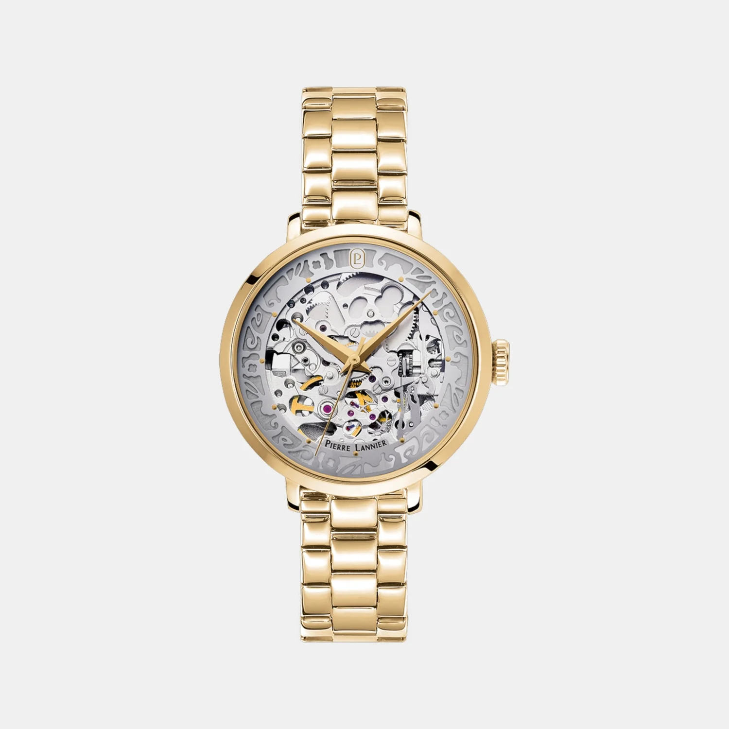 Women Automatic Silver Dial Analog Stainless Steel Watch 142G522 - Image 2