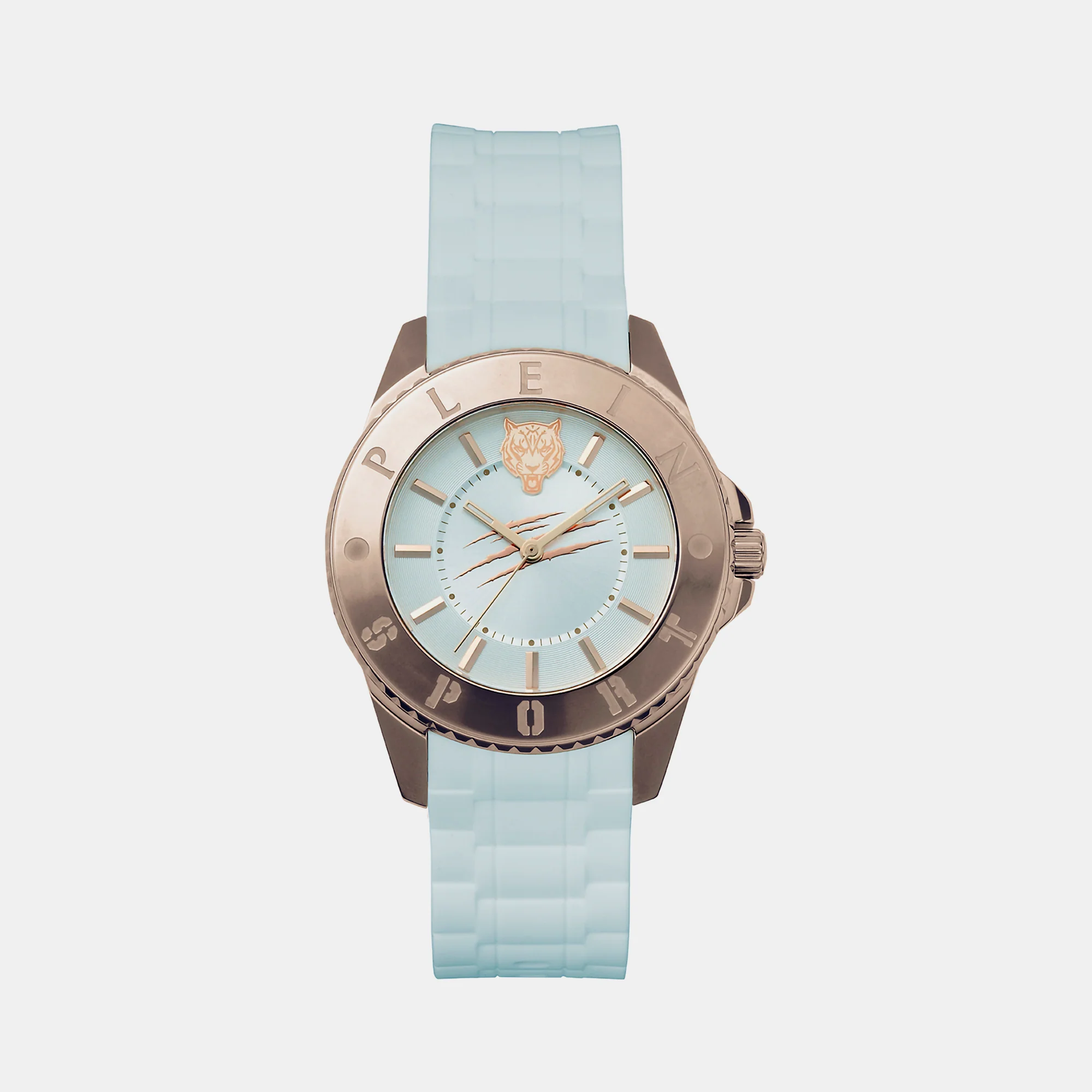 Glam Women Quartz White Dial Analog Silicone Watch PSKBA0423