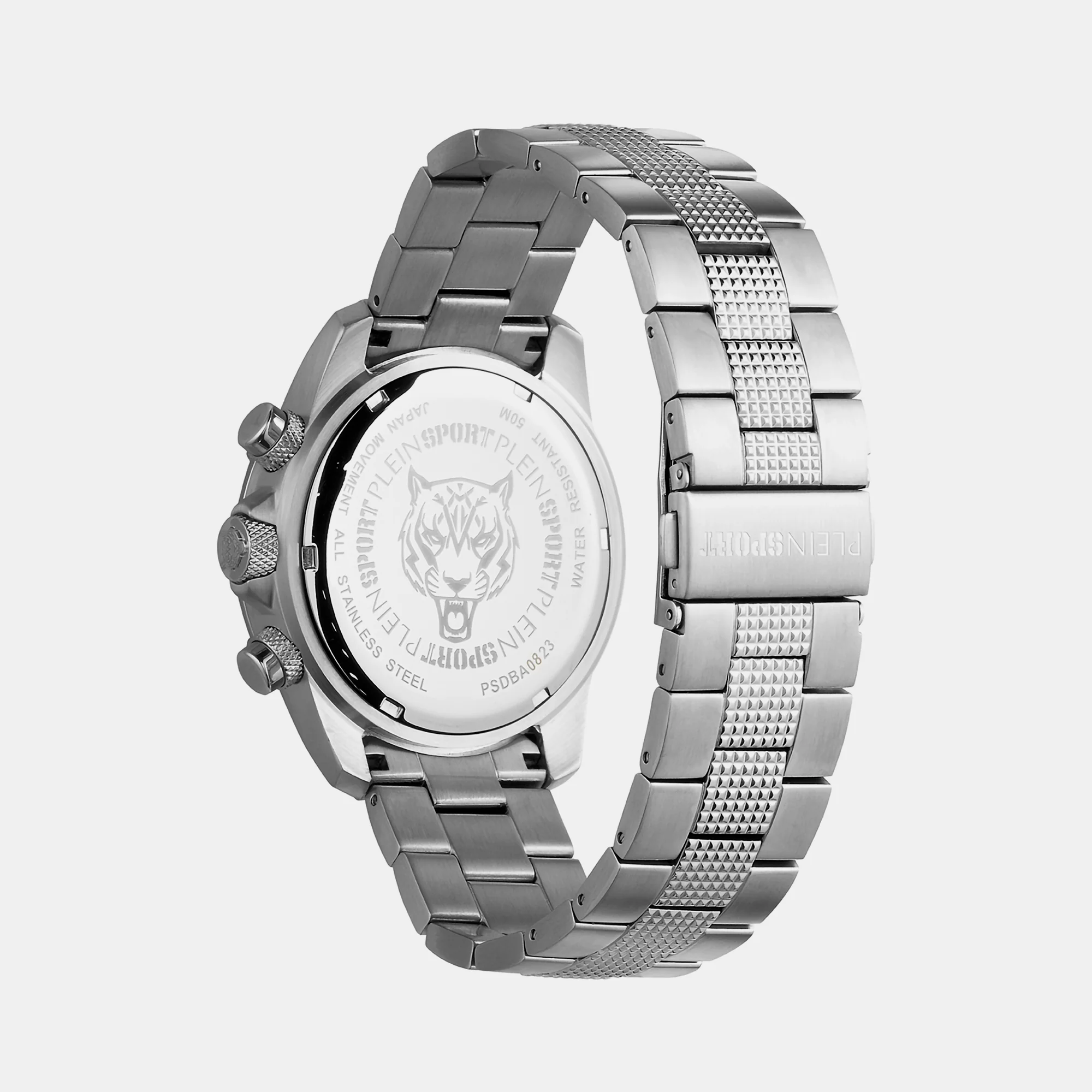 Hurricane Men Quartz Black Dial Chronograph Stainless Steel Watch PSDBA0823 - Image 2