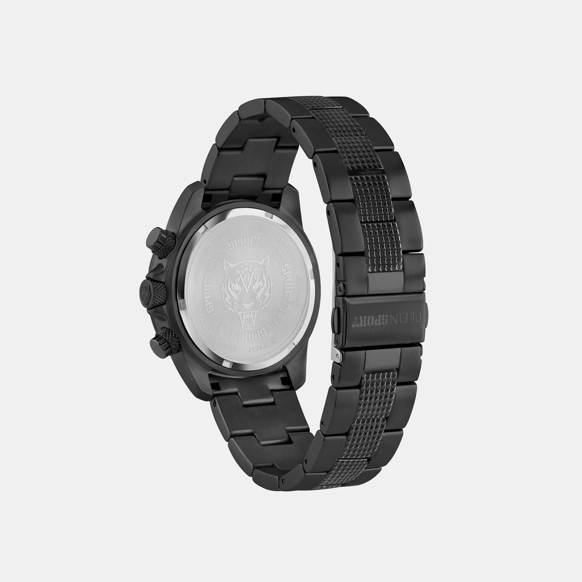 Hurricane Men Quartz Black Dial Chronograph Stainless Steel Watch PSDBA1023 - Image 2