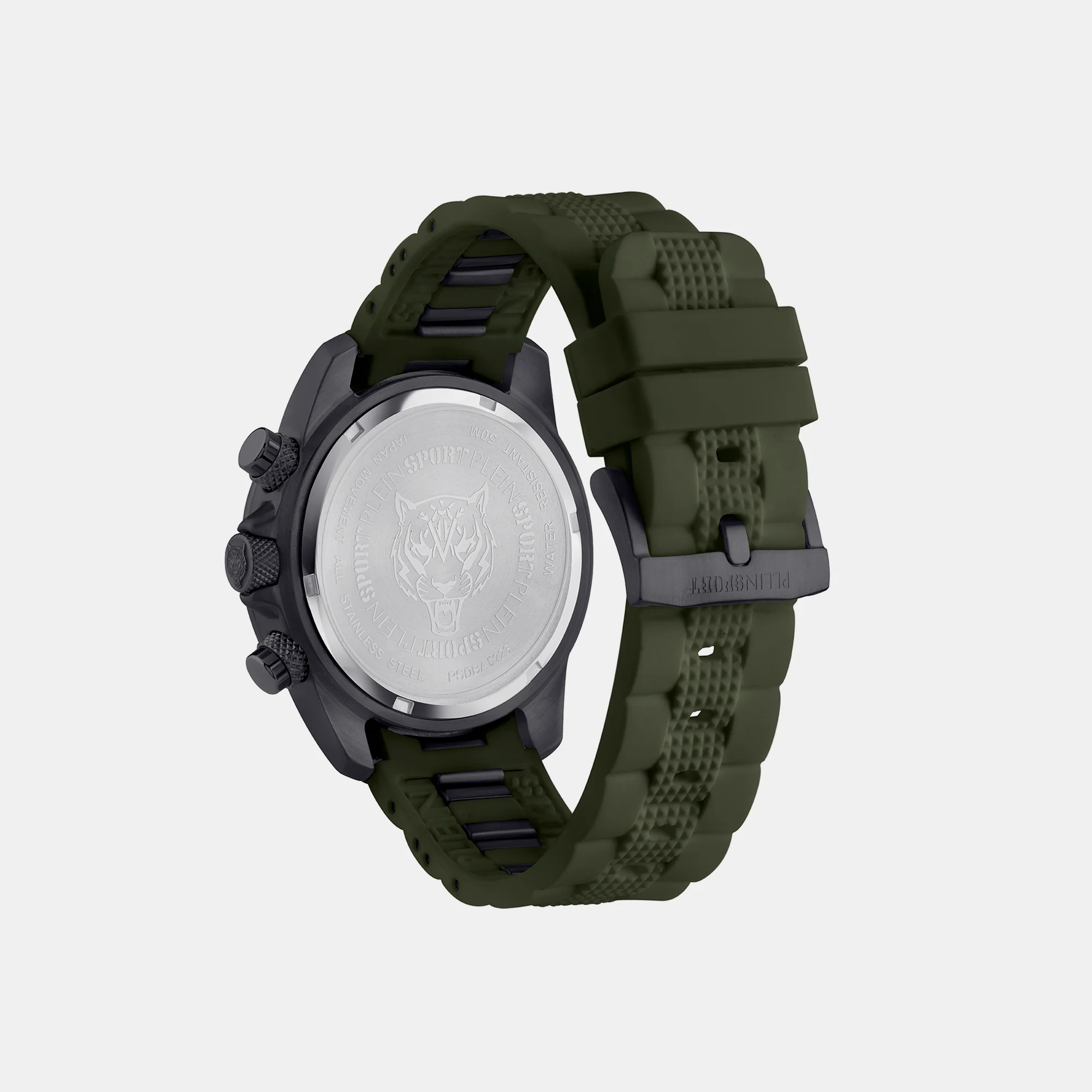 Hurricane Men Quartz Green Dial Chronograph Silicone Watch PSDBA0223 - Image 2
