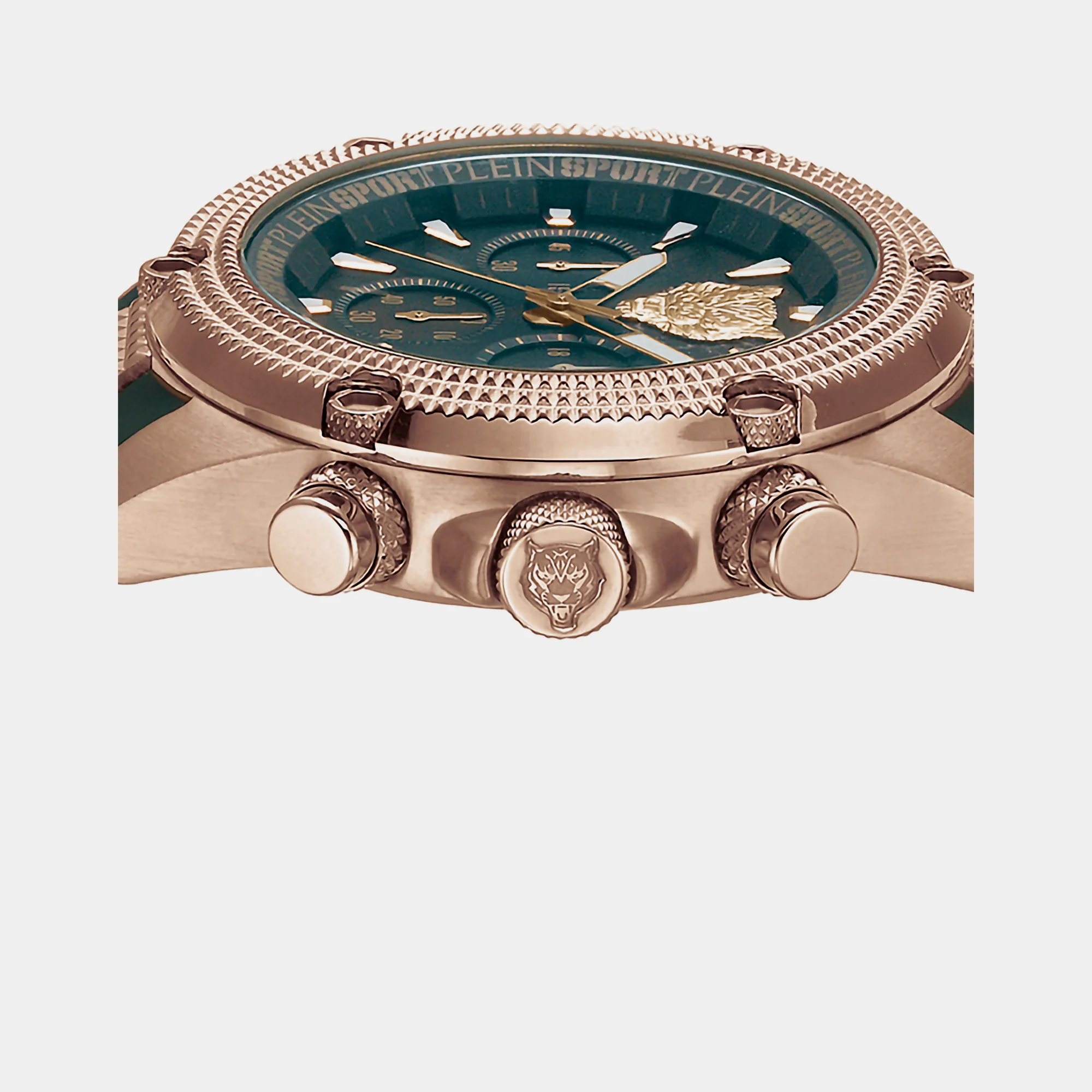 Hurricane Unisex Quartz Brown Dial Chronograph Silicone Watch PSDBA0623 - Image 3