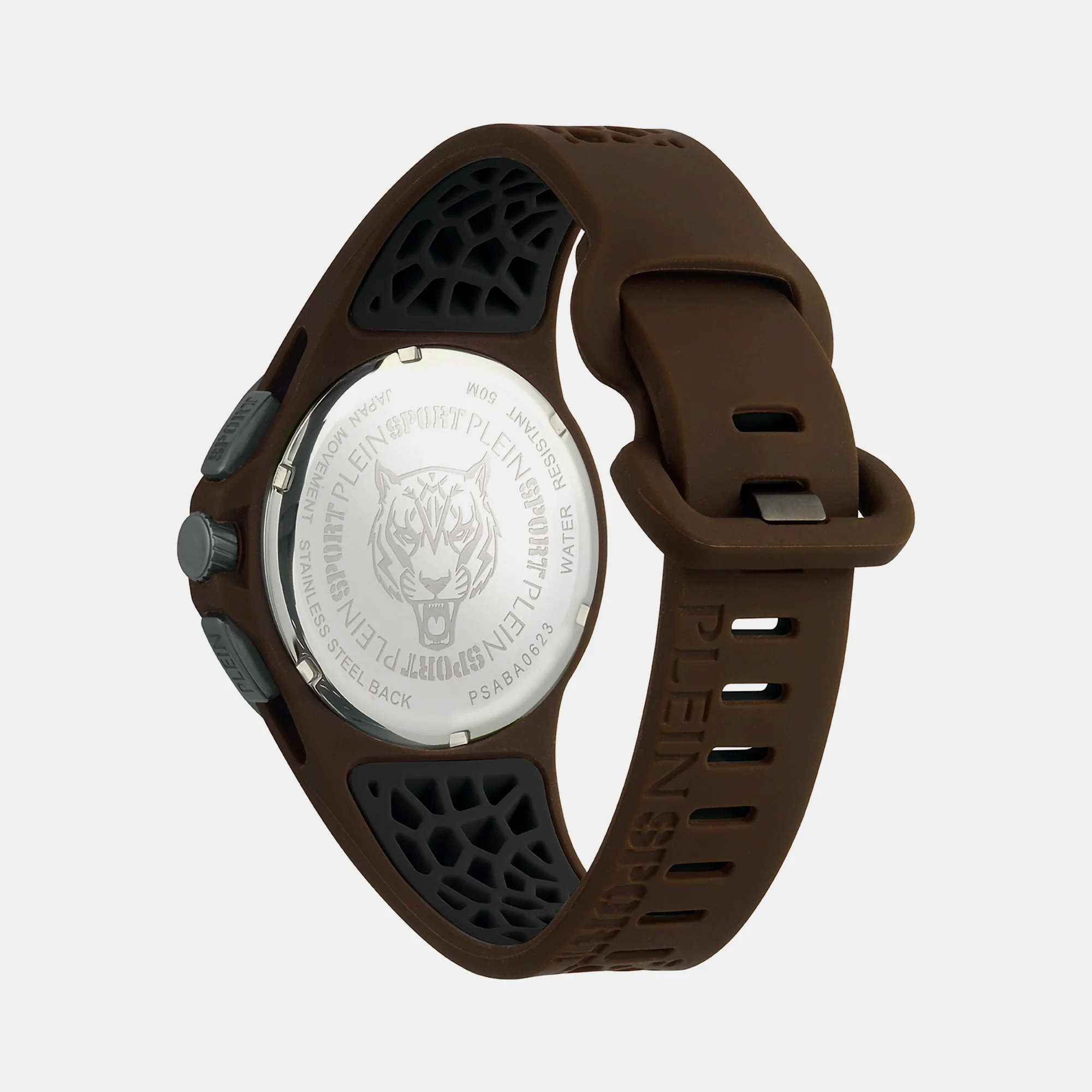 Thunderstorm Men Quartz Brown Dial Chronograph Silicone Watch PSABA0423 - Image 2