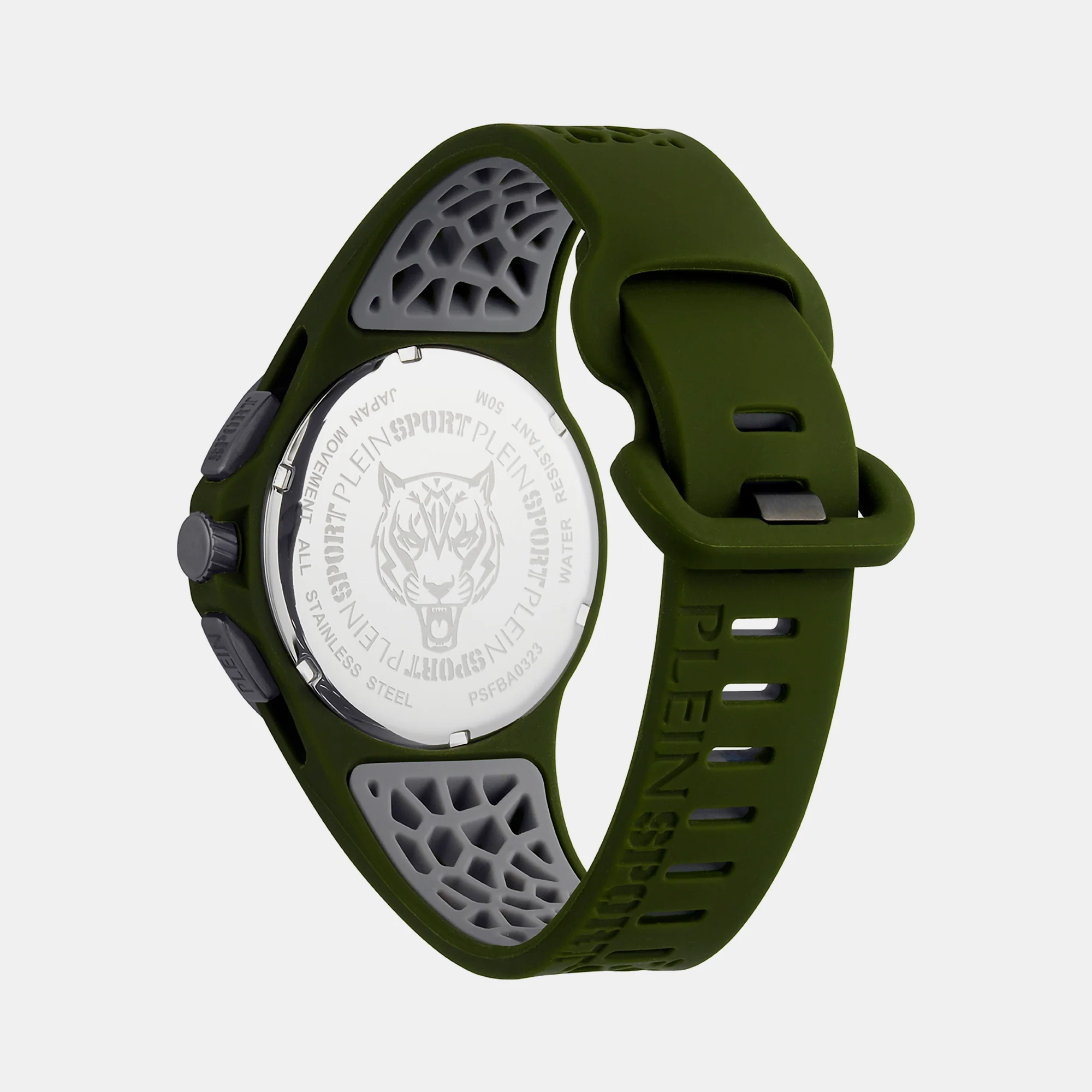 Thunderstorm Men Quartz Green Dial Chronograph Silicone Watch PSABA0323 - Image 2