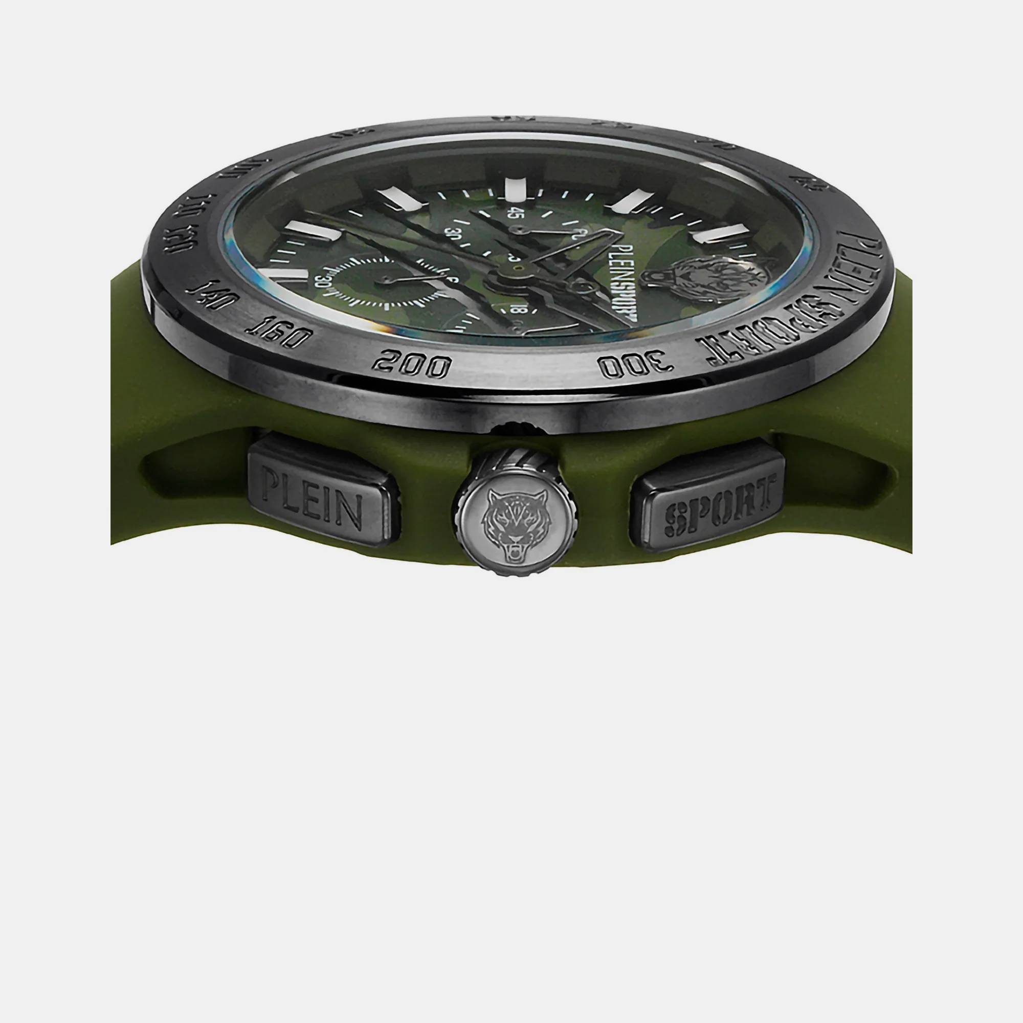 Thunderstorm Men Quartz Green Dial Chronograph Silicone Watch PSABA0323 - Image 3