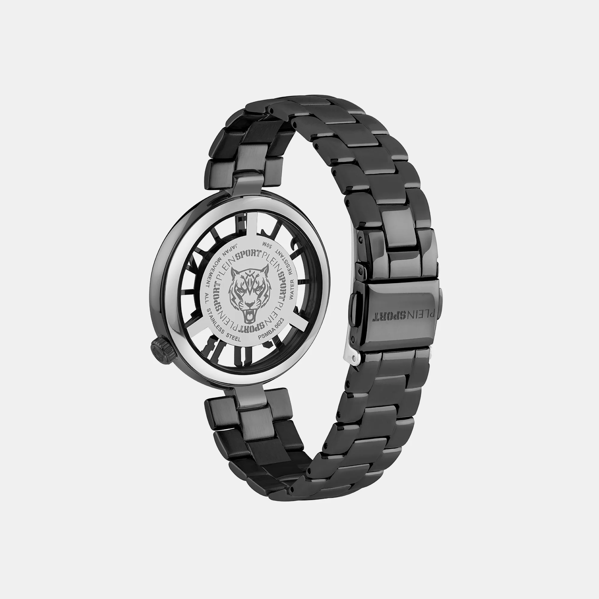 Tiger Luxe Women Quartz Black Dial Analog Stainless Steel Watch PSMBA0623 - Image 2