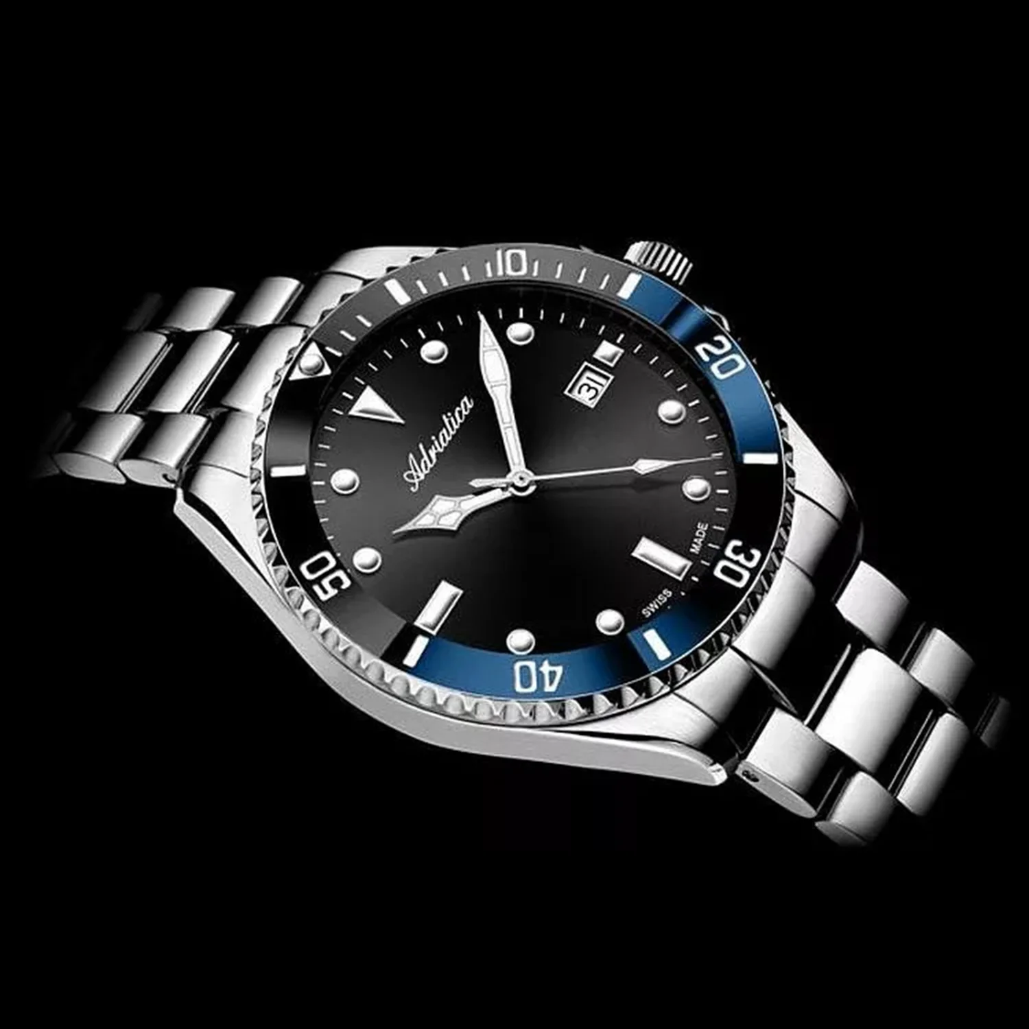 Premiere Men Quartz Black Dial Analog Stainless Steel Watch A8347.Y194QT - Image 4