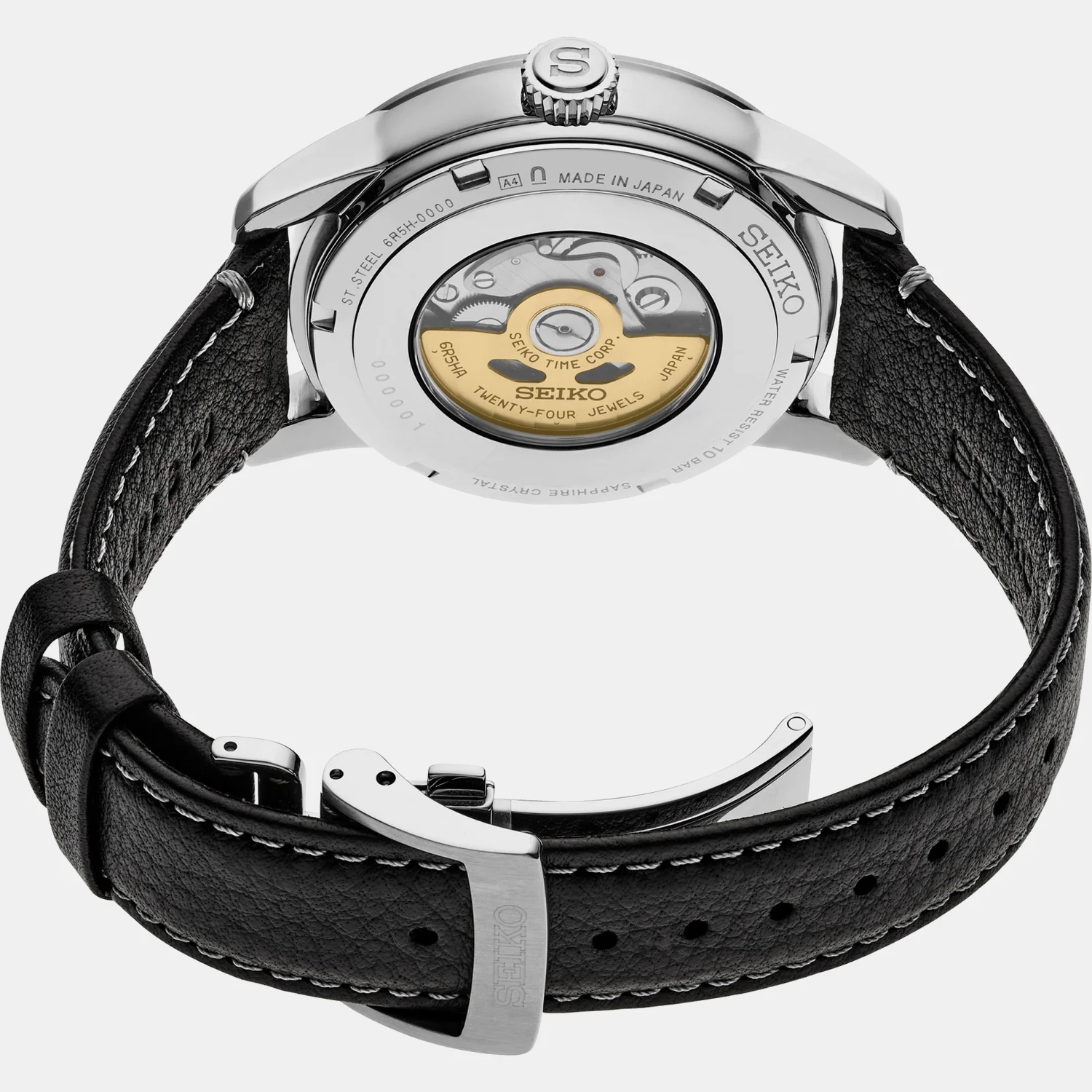Presage Men Automatic White Dial Analog Leather Watch SPB495J1 - Image 4