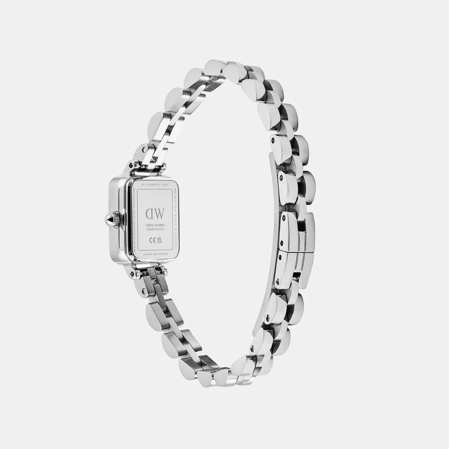 Quadro Mini Women Quartz Blue Dial Analog Stainless Steel Watch DW00100846K - Image 4