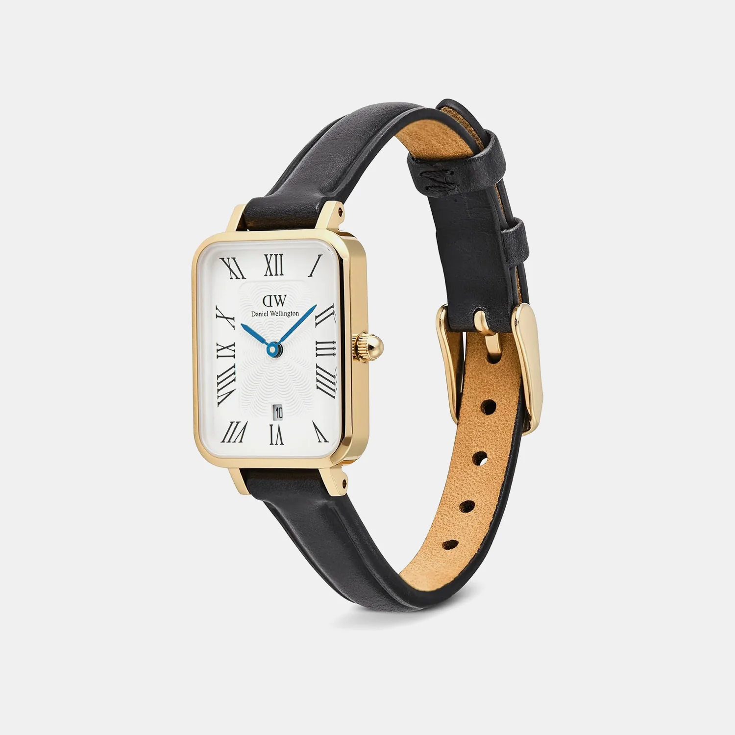 Quadro Women Quartz White Dial Analog Leather Watch DW00100865K - Image 4