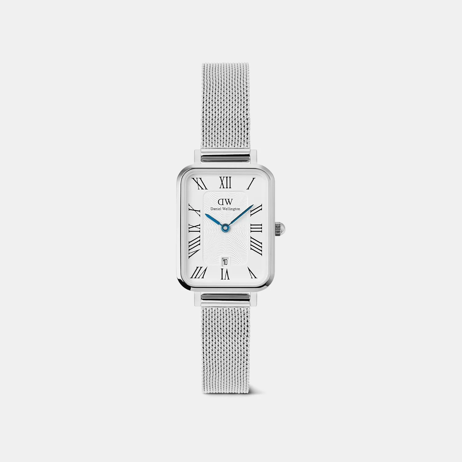 Quadro Women Quartz Silver Dial Analog Mesh Watch DW00100863