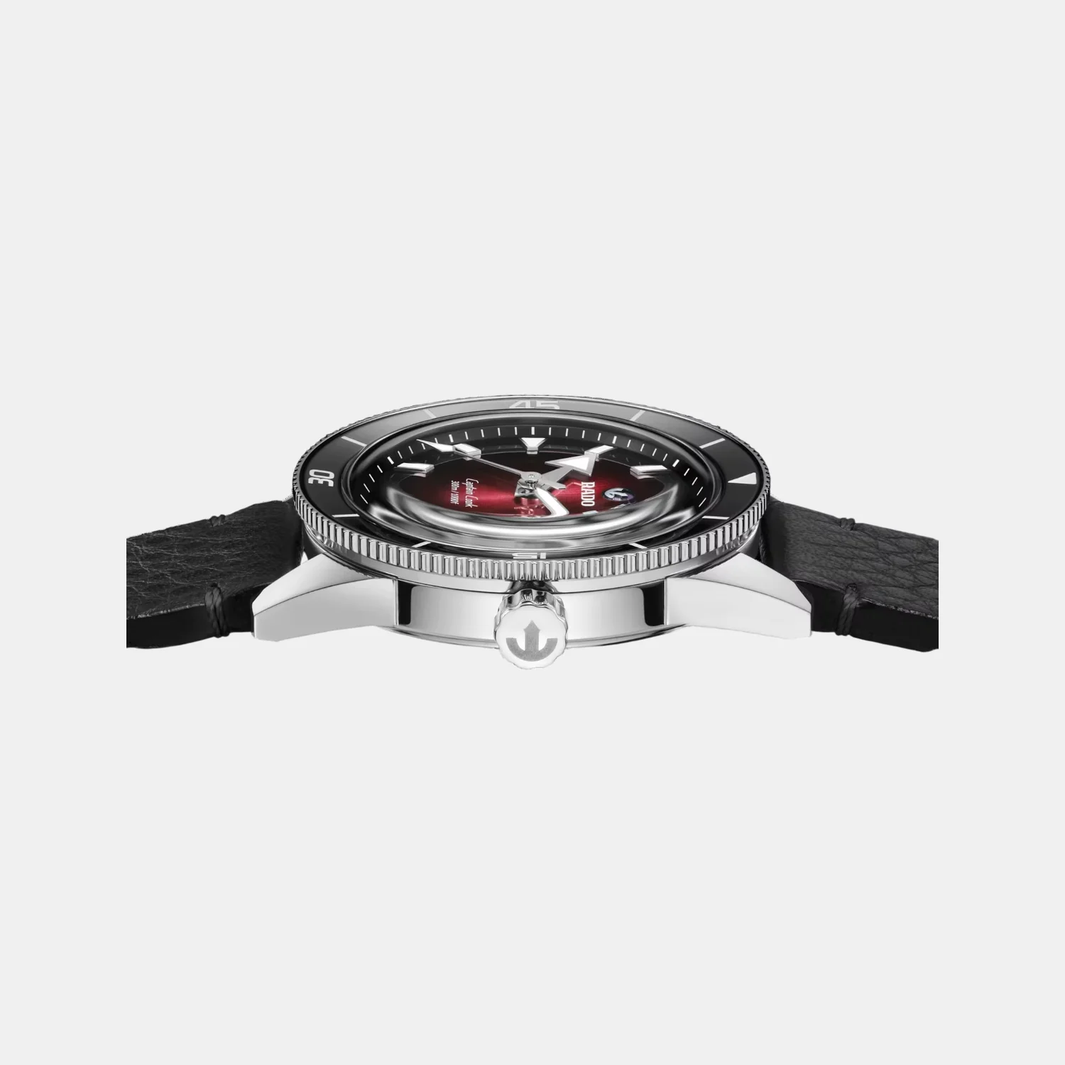 Captain Cook Men Automatic Black Burgundy Gradient Dial Analog Stainless Steel Watch R32223408 - Image 9