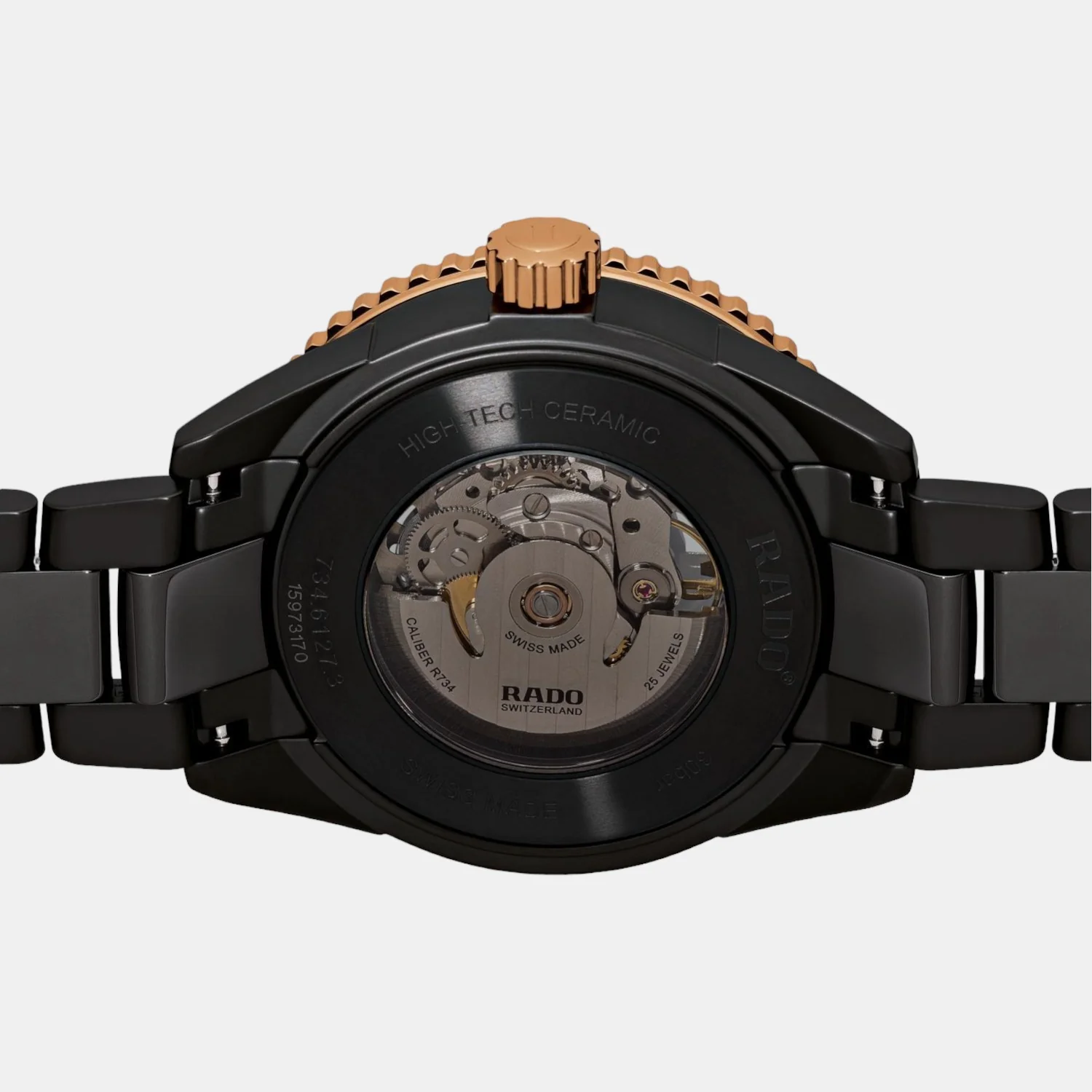 Captain Cook High Tech Men Automatic Black Dial Analog Ceramic Watch R32127162 - Image 3