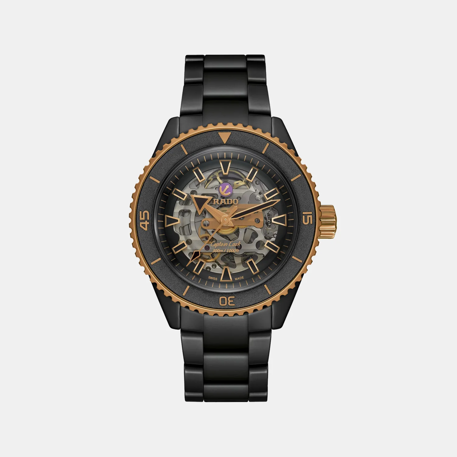 Captain Cook Men Automatic Black Dial Analog Titanium Watch R32192152