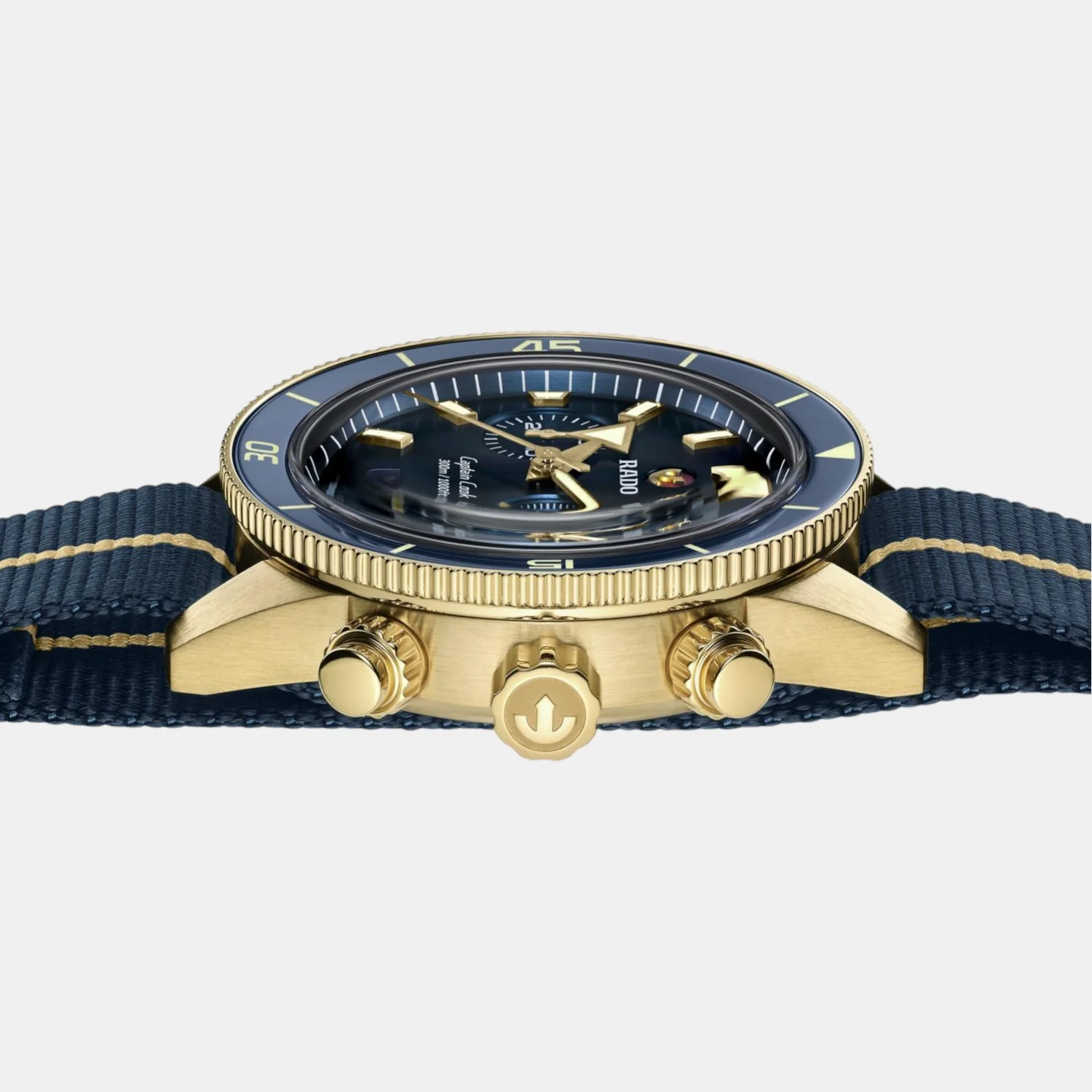 Captain Cook Men Automatic Blue Dial Chronograph Fabric Watch R32146208 - Image 2