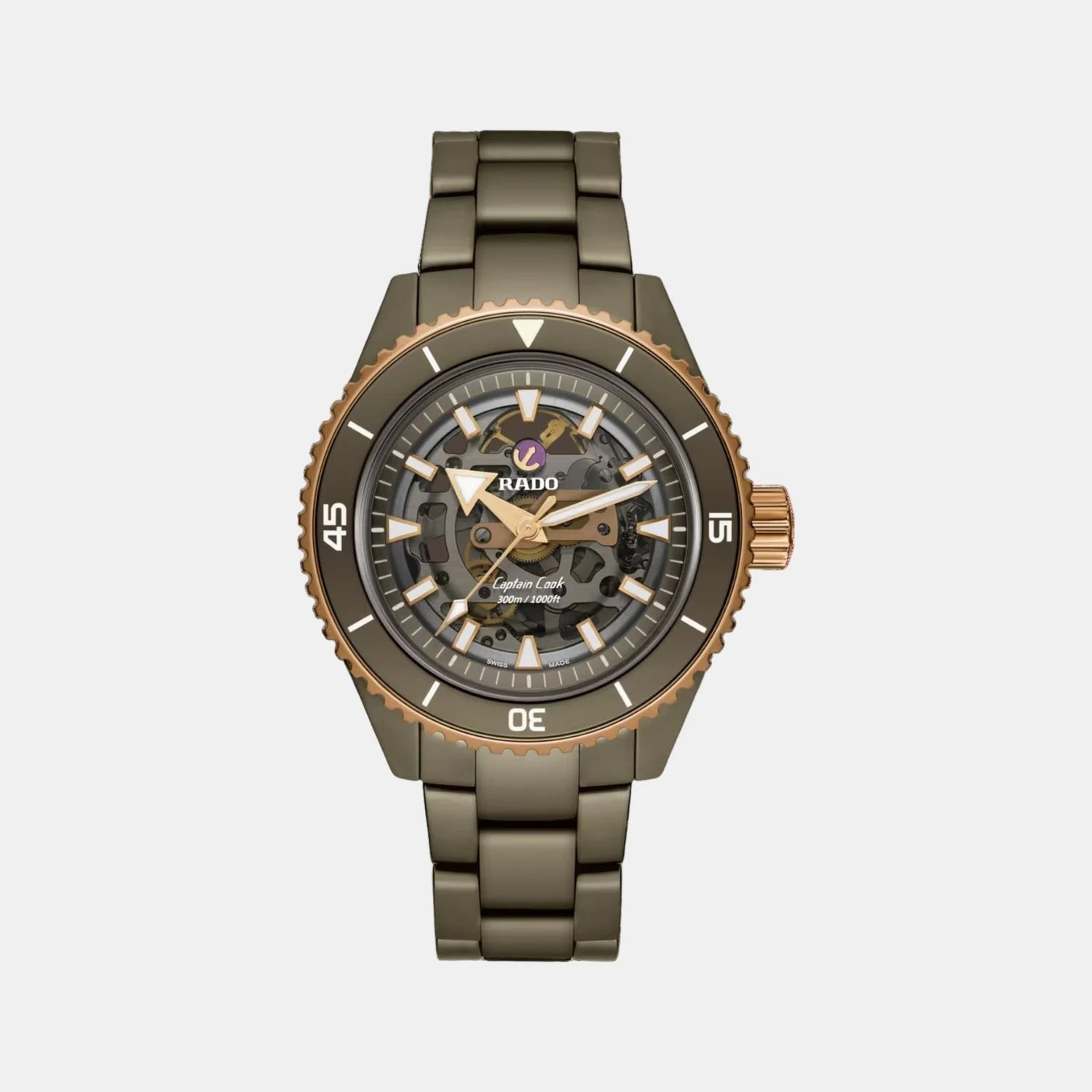 Captain Cook Men Automatic Grey Dial Analog Ceramic Watch R32150162