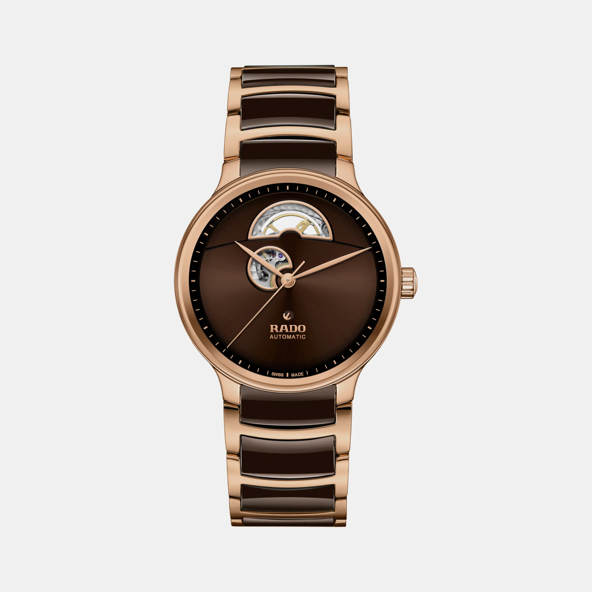 Centrix Men Automatic Brown Dial Analog Ceramic Watch R30013302 - Image 2